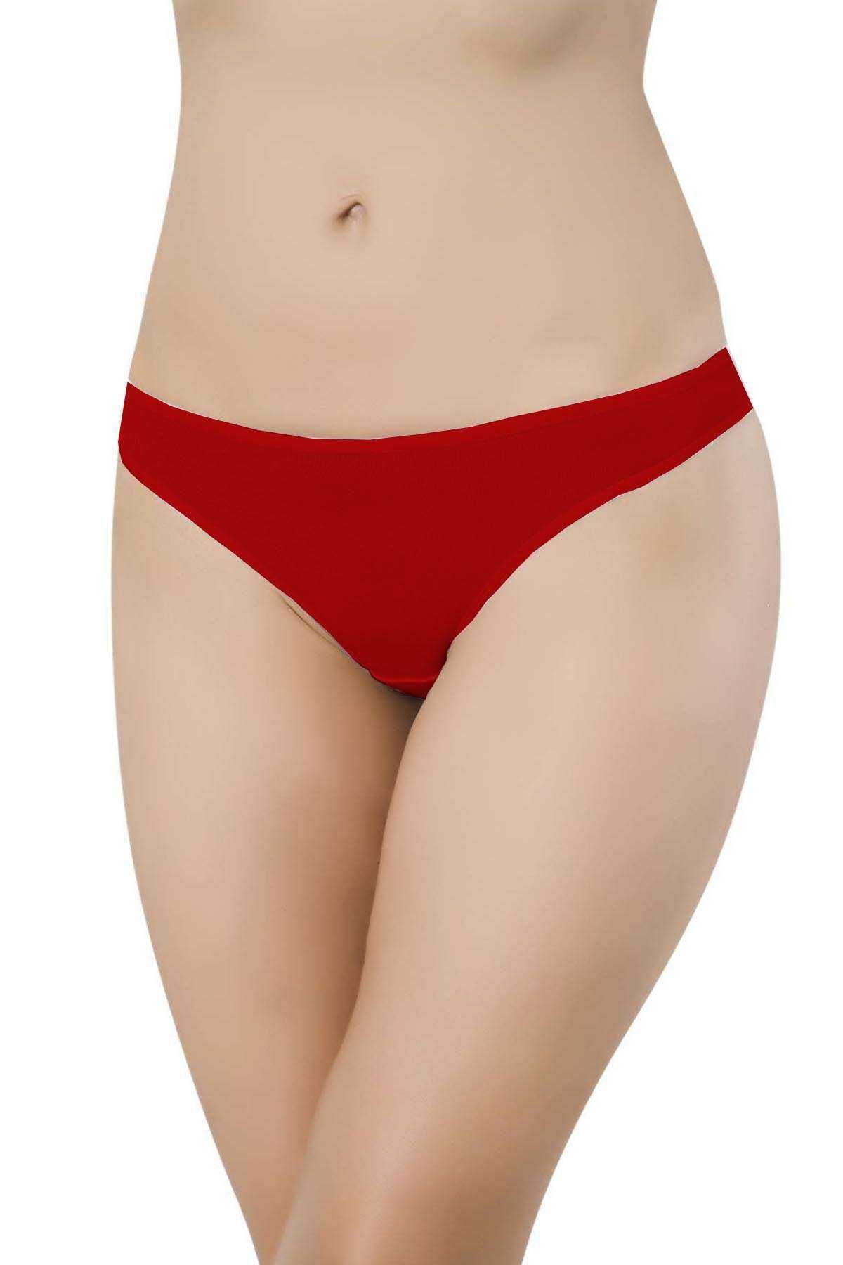 Pink Stil Kırmızı Kadın Günlük Pamuklu Likralı Özel Poşet İçinde Taşınabilir Acil Durum Slip Külot Pink Stil