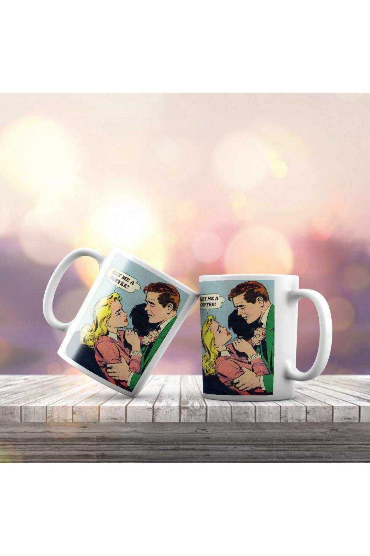 Asilmeydan Pop Art Serisi- Get Me A Coffee Hediyelik Kupa Bardak