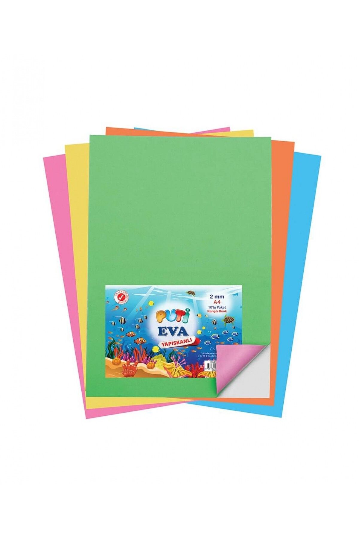 Puti Yapışkanlı Eva Eva 10 Renk Set / 1123