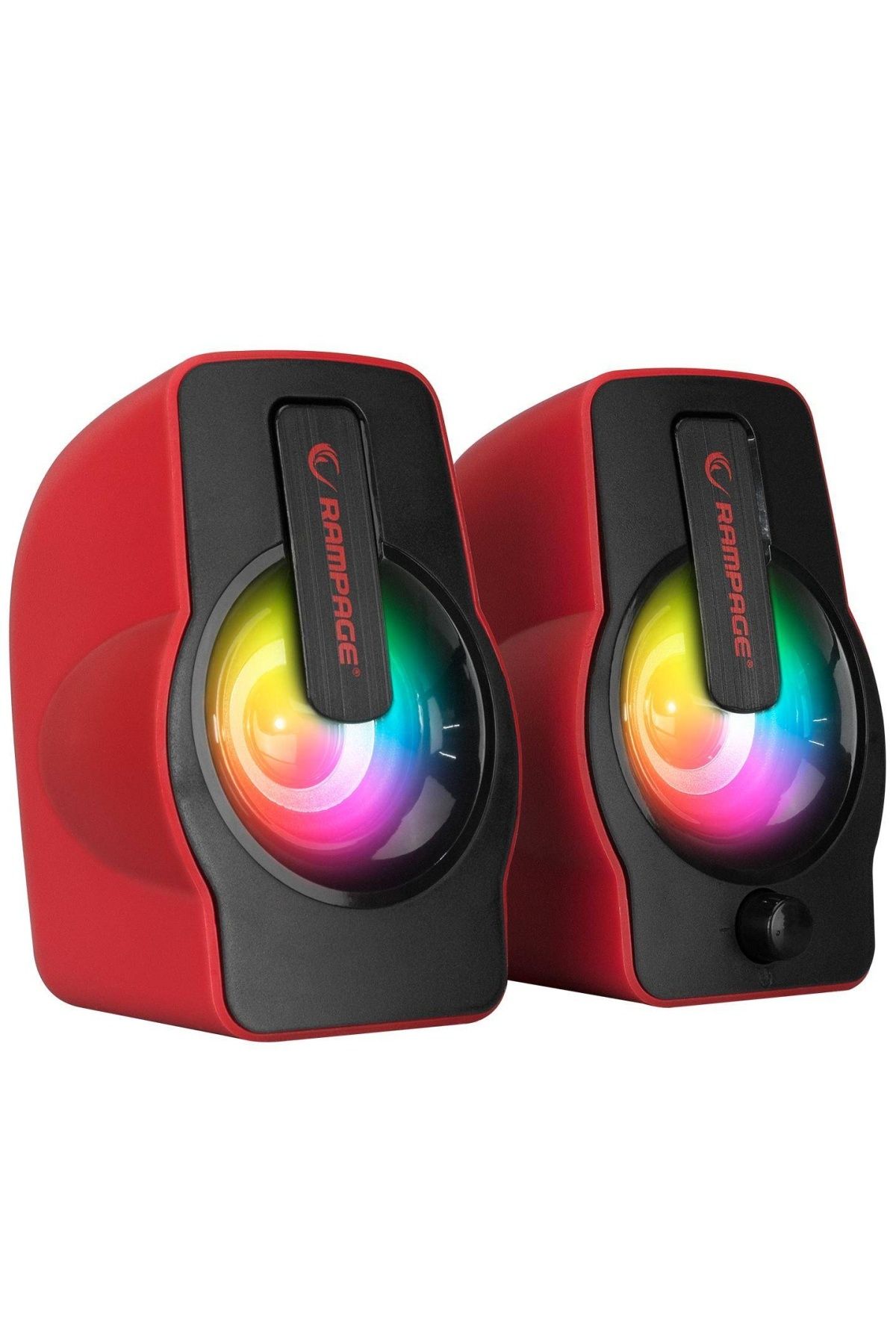 Rampage Rms-g7 Falsetto 2.0 6 Watt Rgb Ledli Kırmızı Multimedia Gaming Usb Speaker