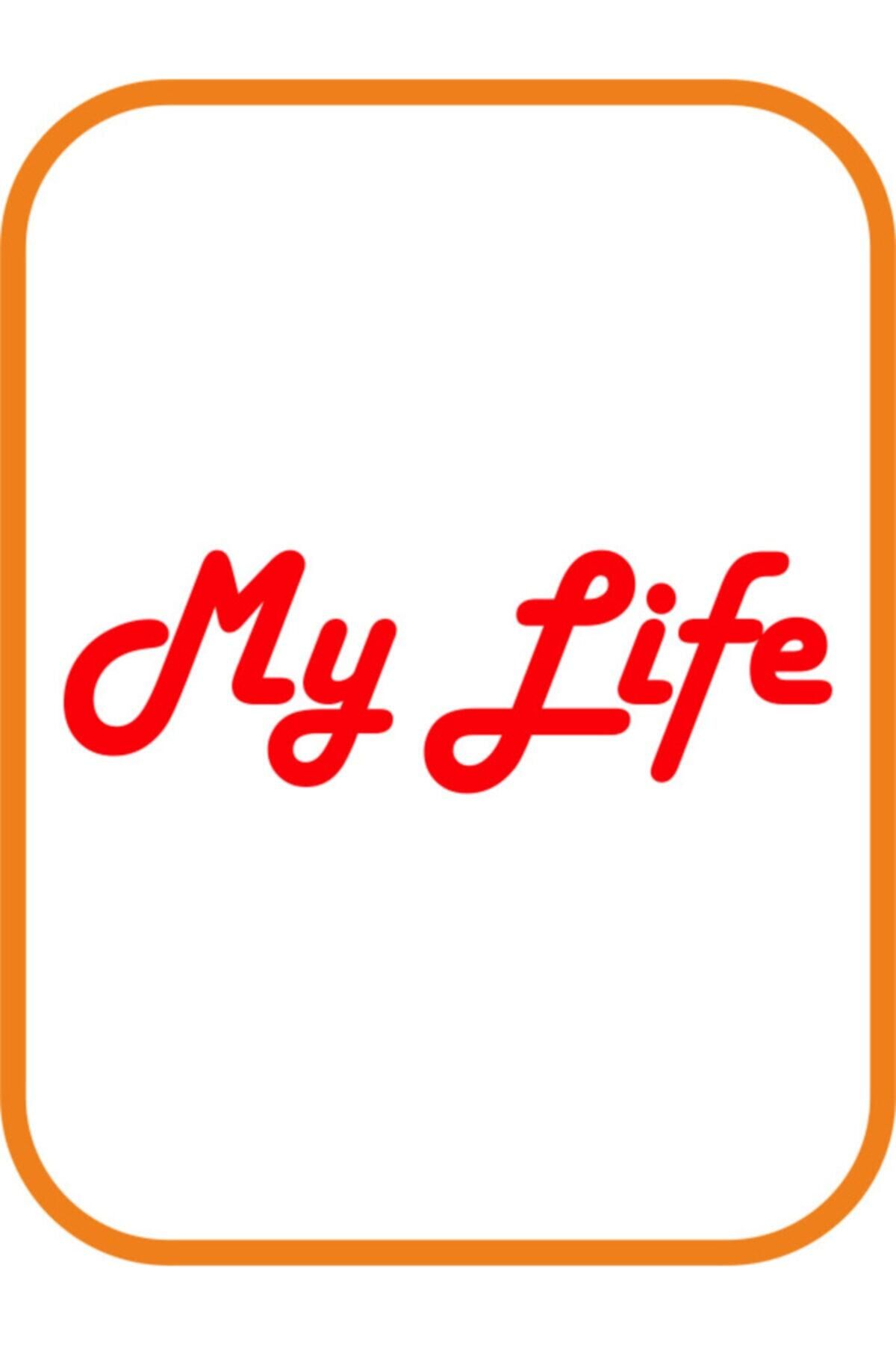 DesingONB My Life - Benim Hayatım Oto Motor özel yeni sticker Kırmızı 20*7 Cm