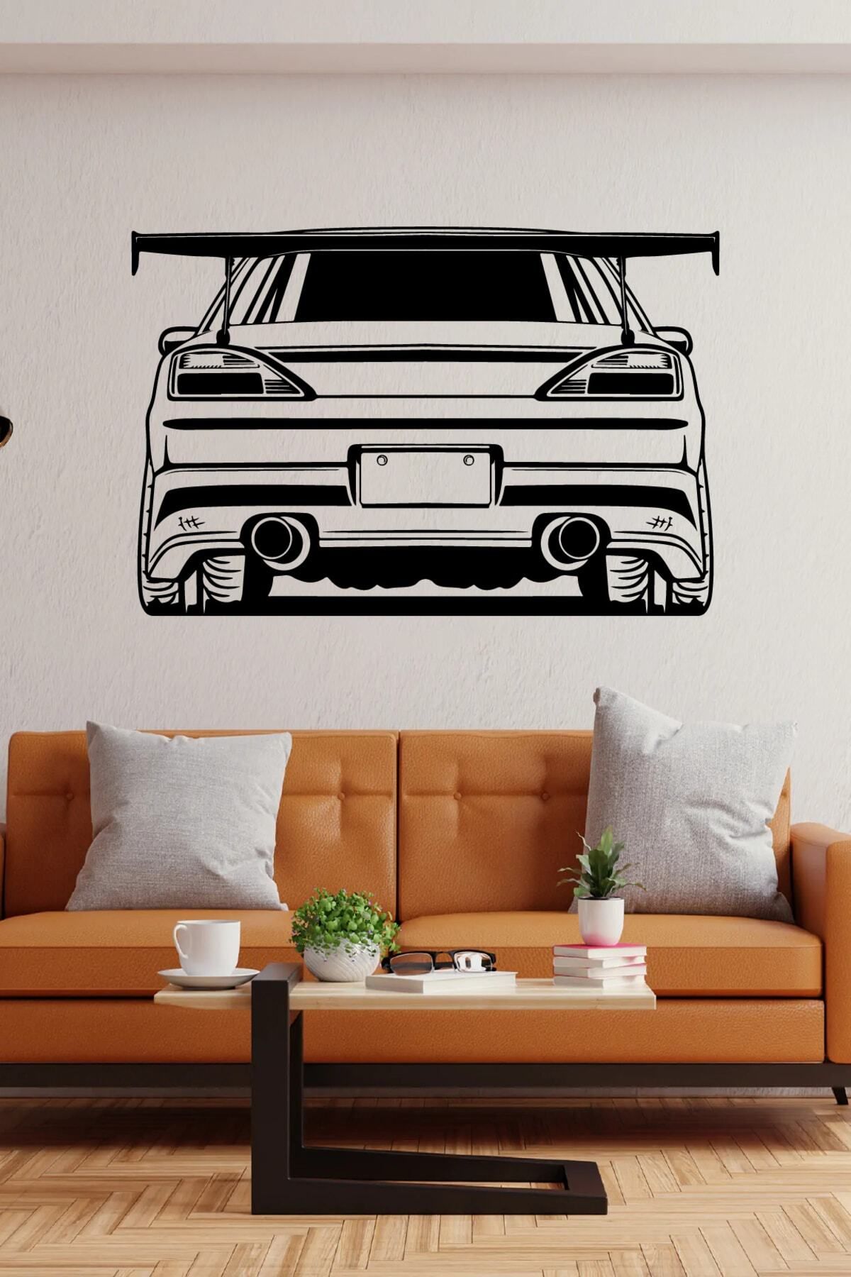 MLH STORE Modifiyeli Araba Spoilerlı Duvar Sticker Yapıştırma (SUDAN VE NEMDEN ETKİLENMEZ)