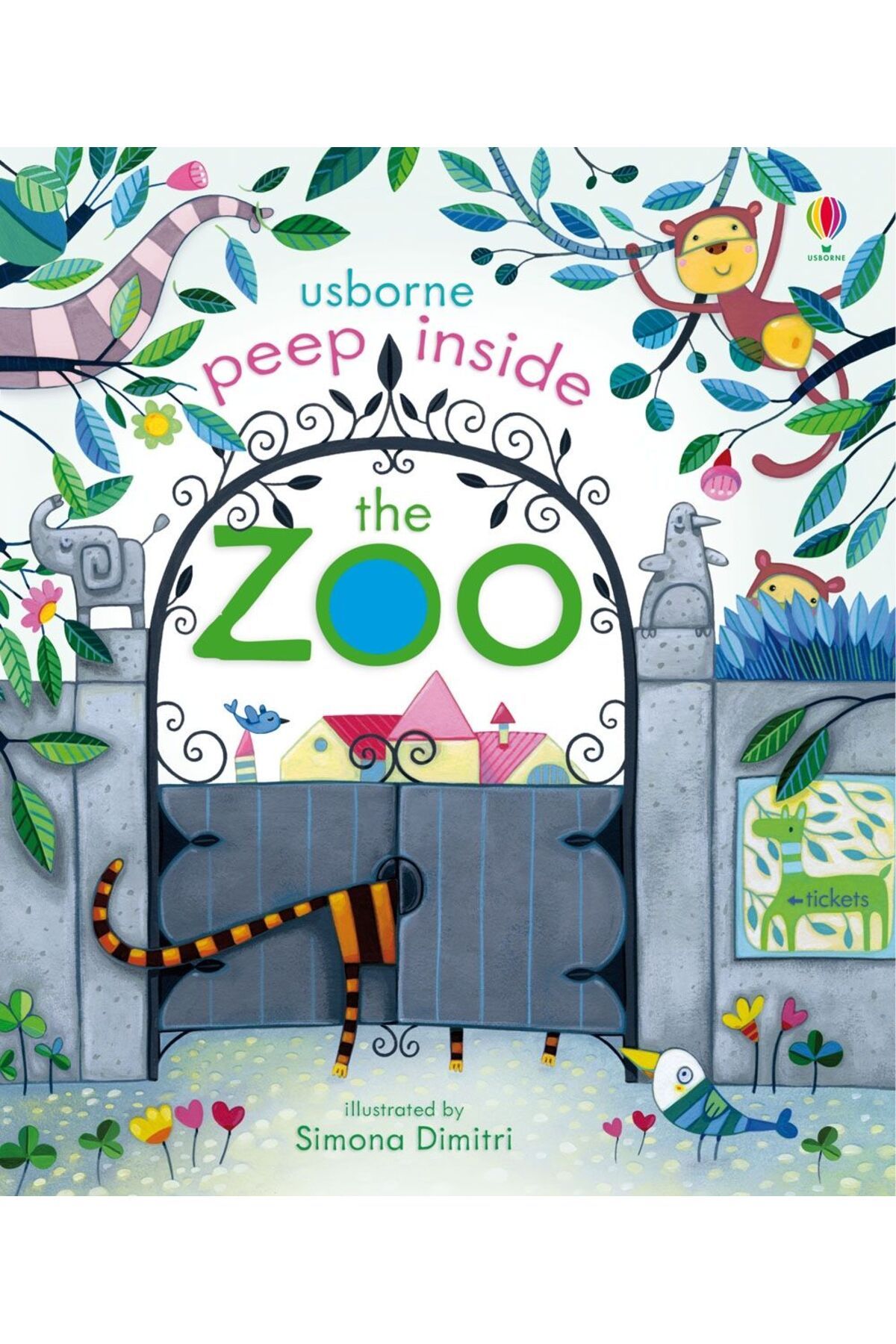 Usborne Peep Inside: The Zoo (FLİP FLAP KİTAP - HAYVANAT BAHÇESİ)