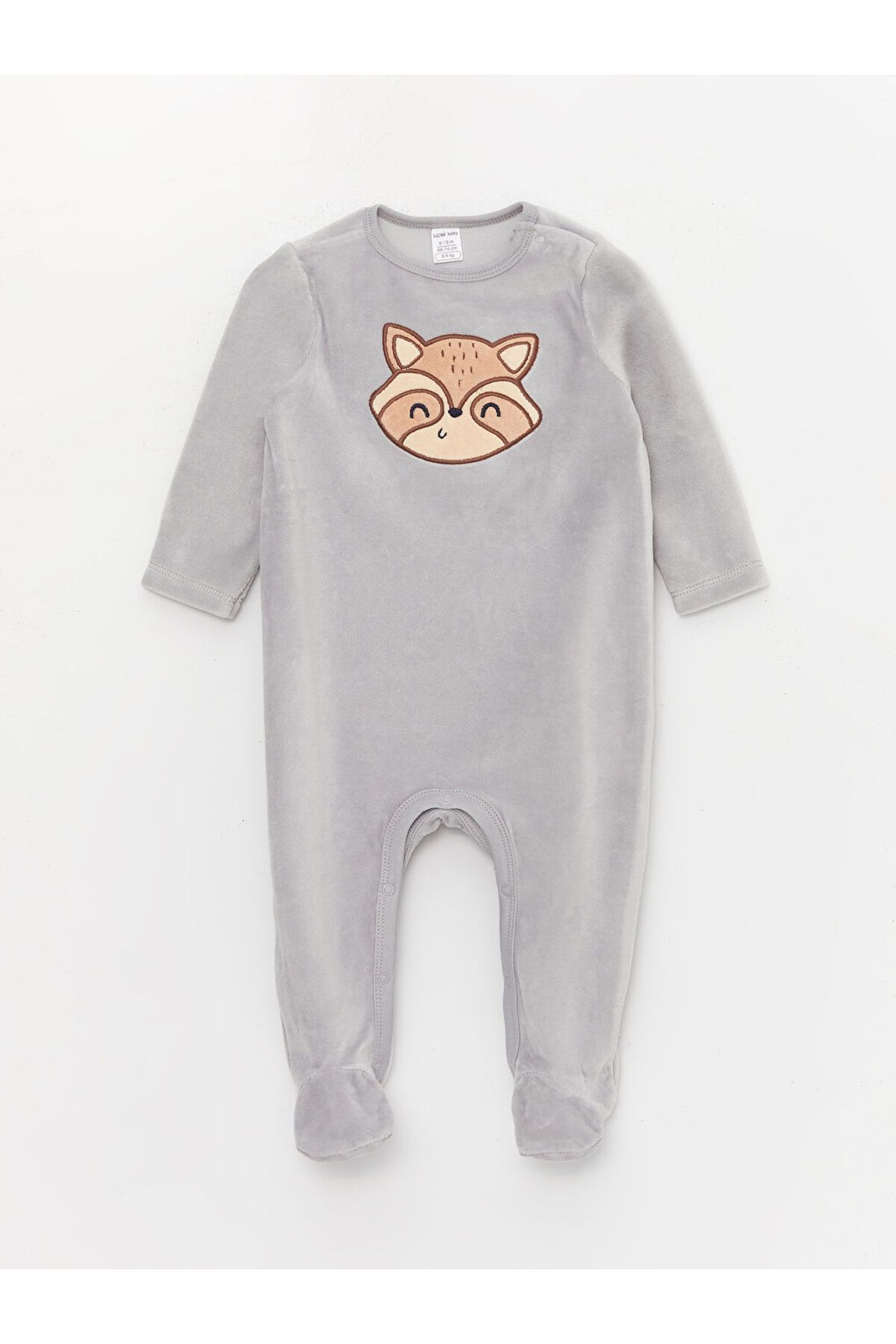 LC Waikiki-Lw – Plüsch-Overall für Jungen mit Stickerei-Detail (0–12 Monate mit Stiefeletten, 12 Monate ohne Stiefeletten) 1
