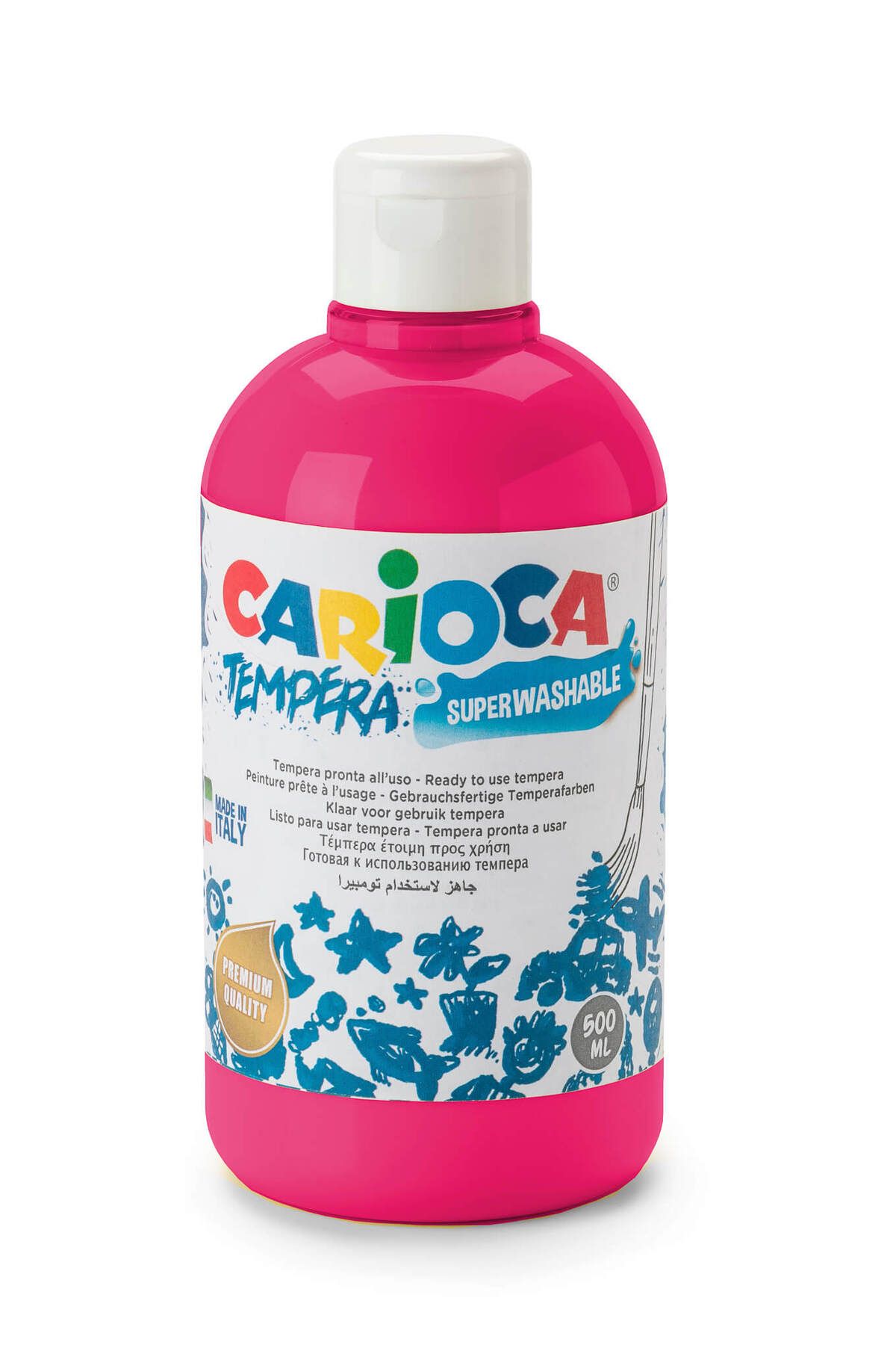 CARIOCA Tempera Boya (SÜPER YIKANABİLİR) 500ml - Fuşya