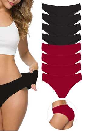 OEM 8 Adet Kadın Dikişsiz Lazer Kesim Esnek İz yapmayan Külot S4