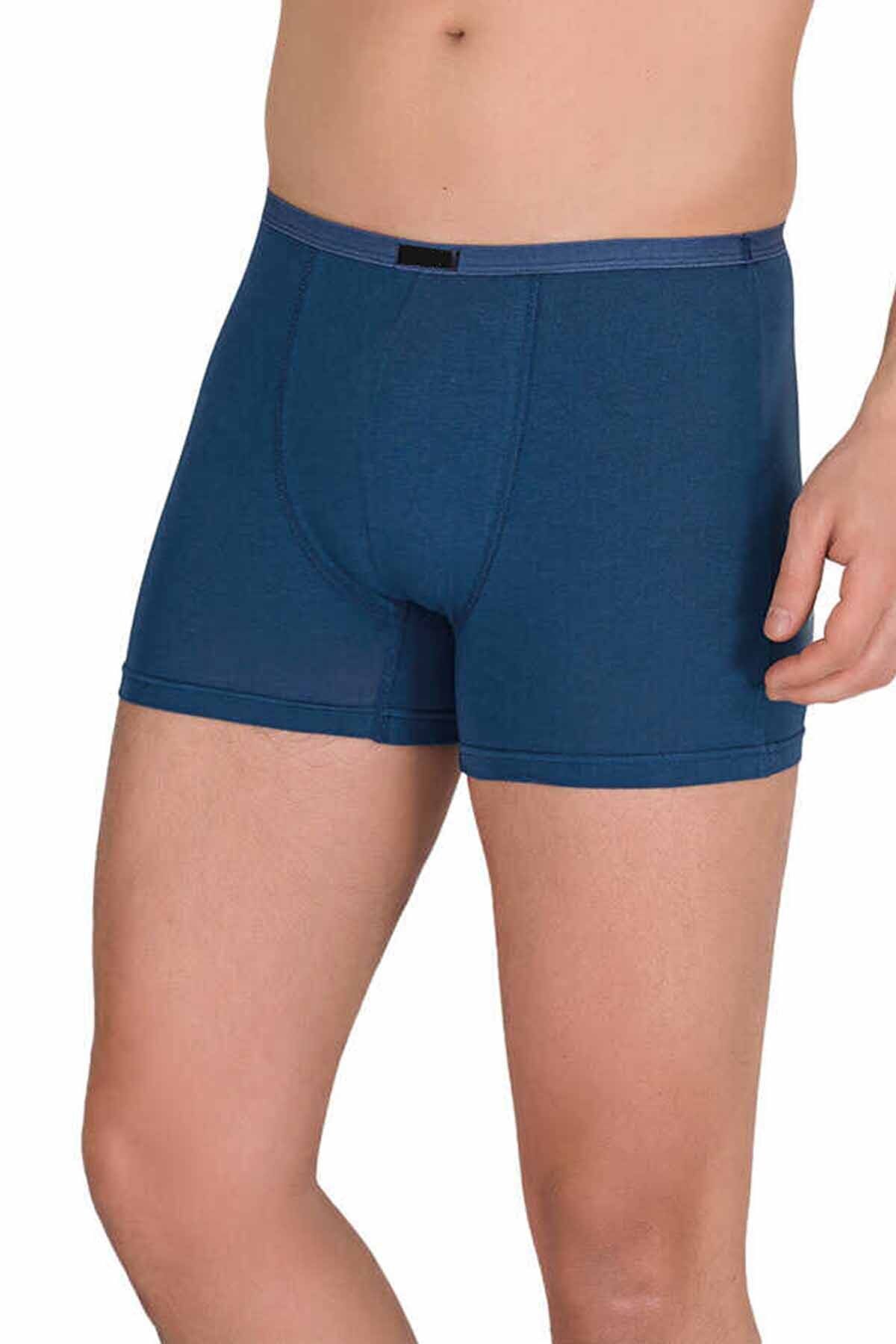 DELİORMAN Erkek Modal Boxer Short İndigo 4488B