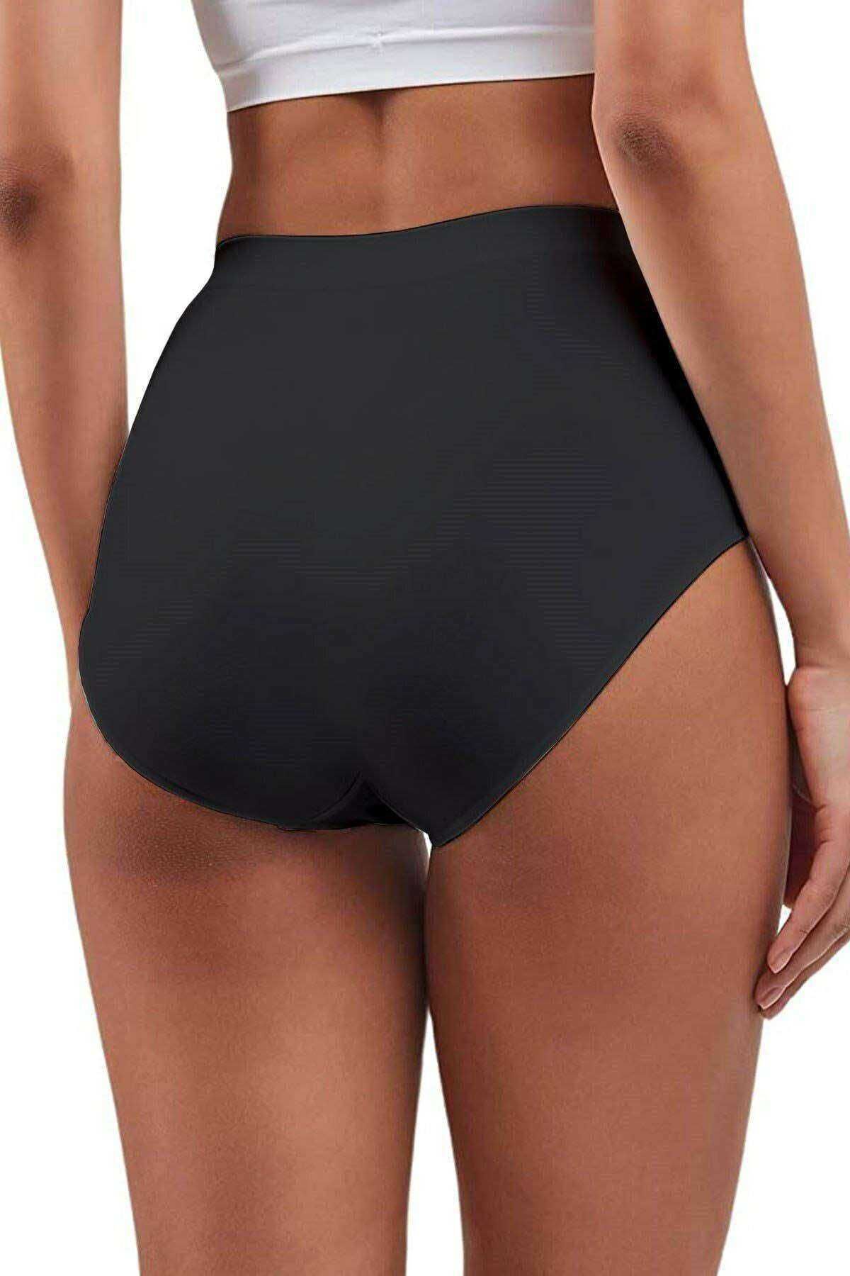 Royaleks-Elite Lite Black Slip Panties - High Waist, Seamless and Non-Marking 811 2