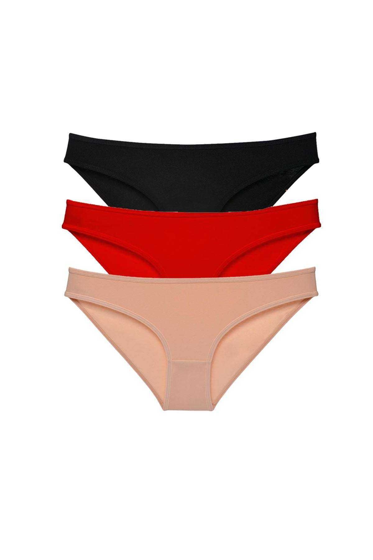 Royaleks 3 adet Süper Eko Set Likralı Kadın Slip Külot 539