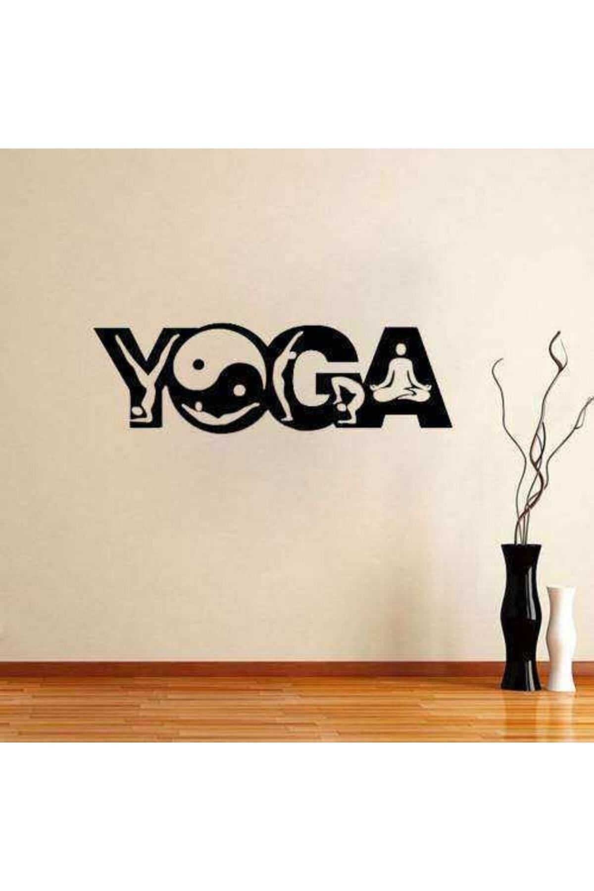 MLH STORE Meditasyon Yin Yang Yoga Silüeti Duvar Sticker, Çıkartma