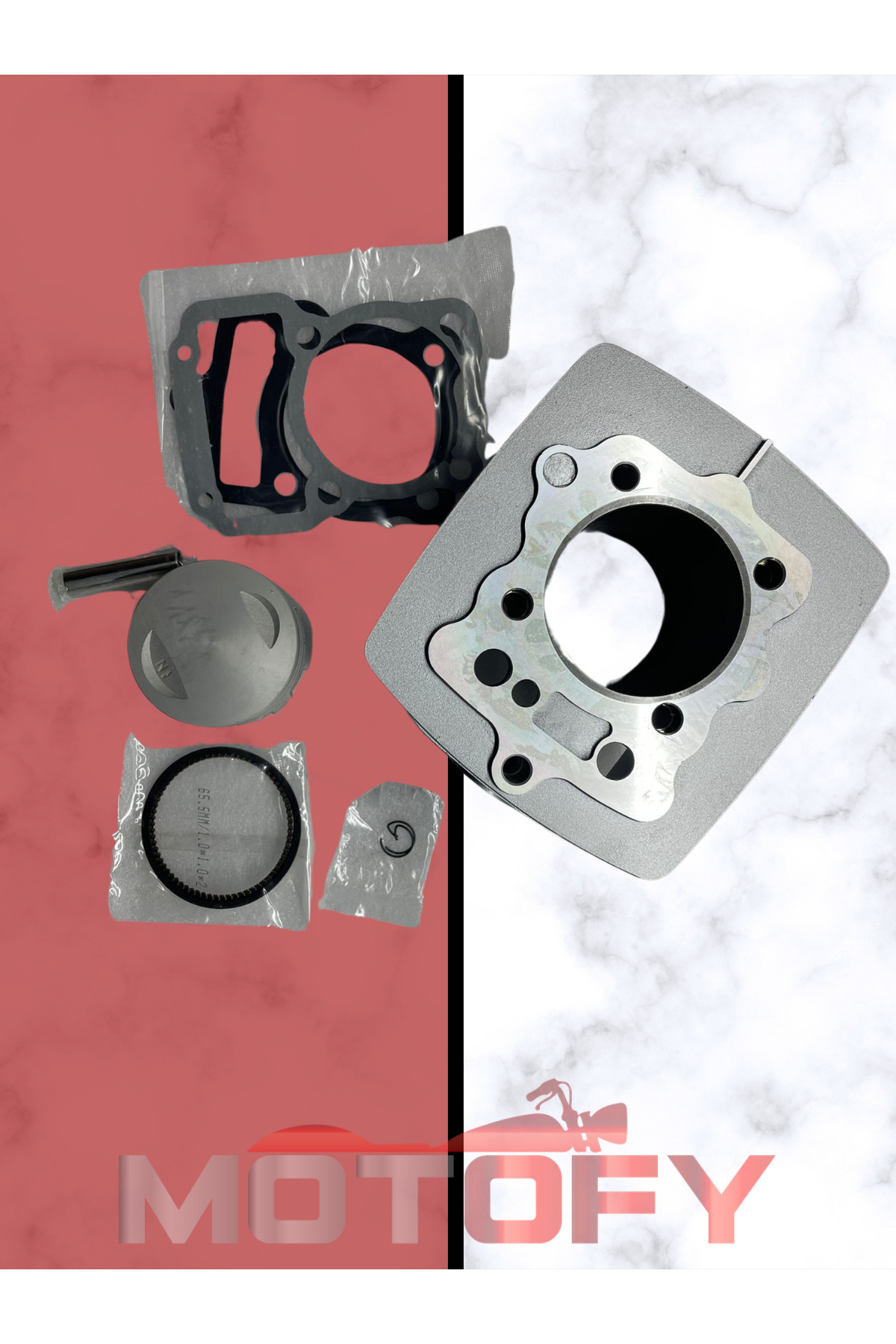 MOTOFY CG KUBA ÇİTA AGK FALCON SİLİNDİR PİSTON SEGMAN 65,5mm 13mm