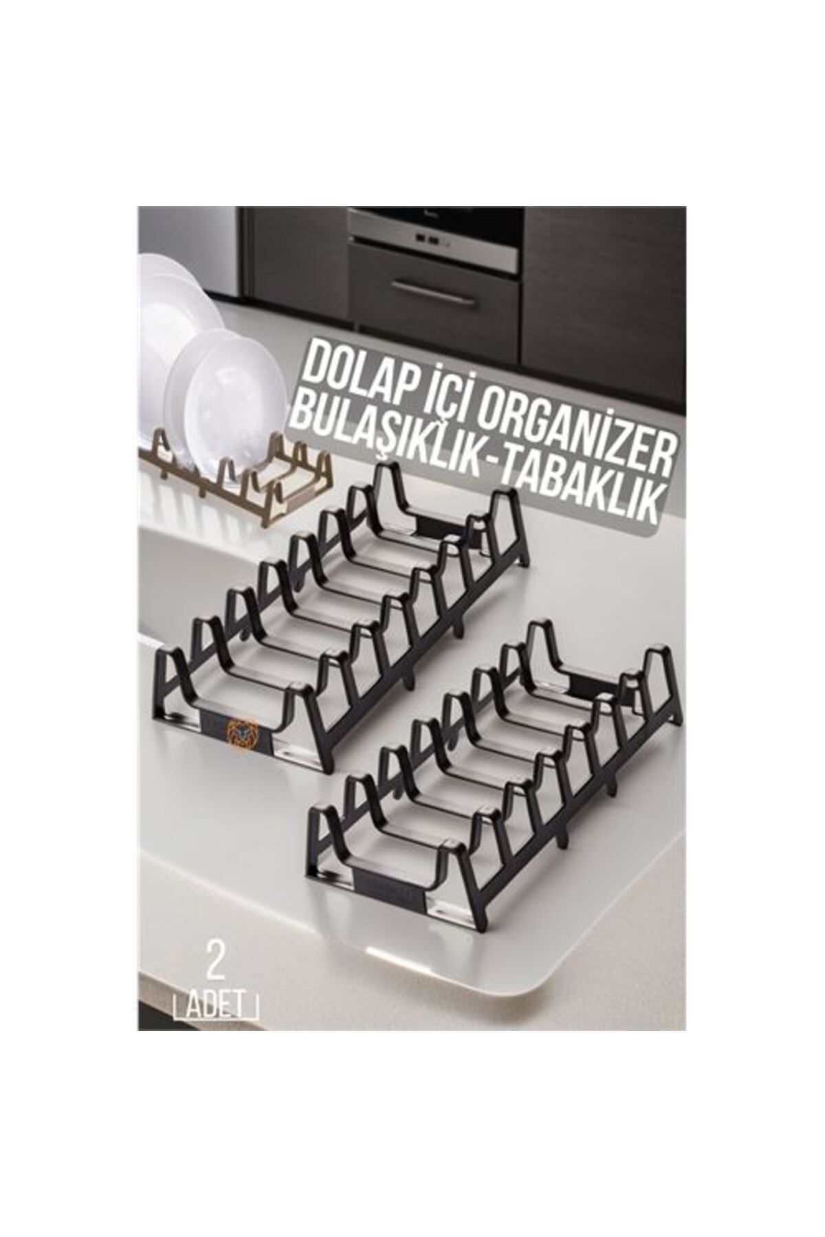 ModaCar 2 li Dolap İçi Tencere Kapak Ve Tabak Düzenleyici Kurutmalık Organizer