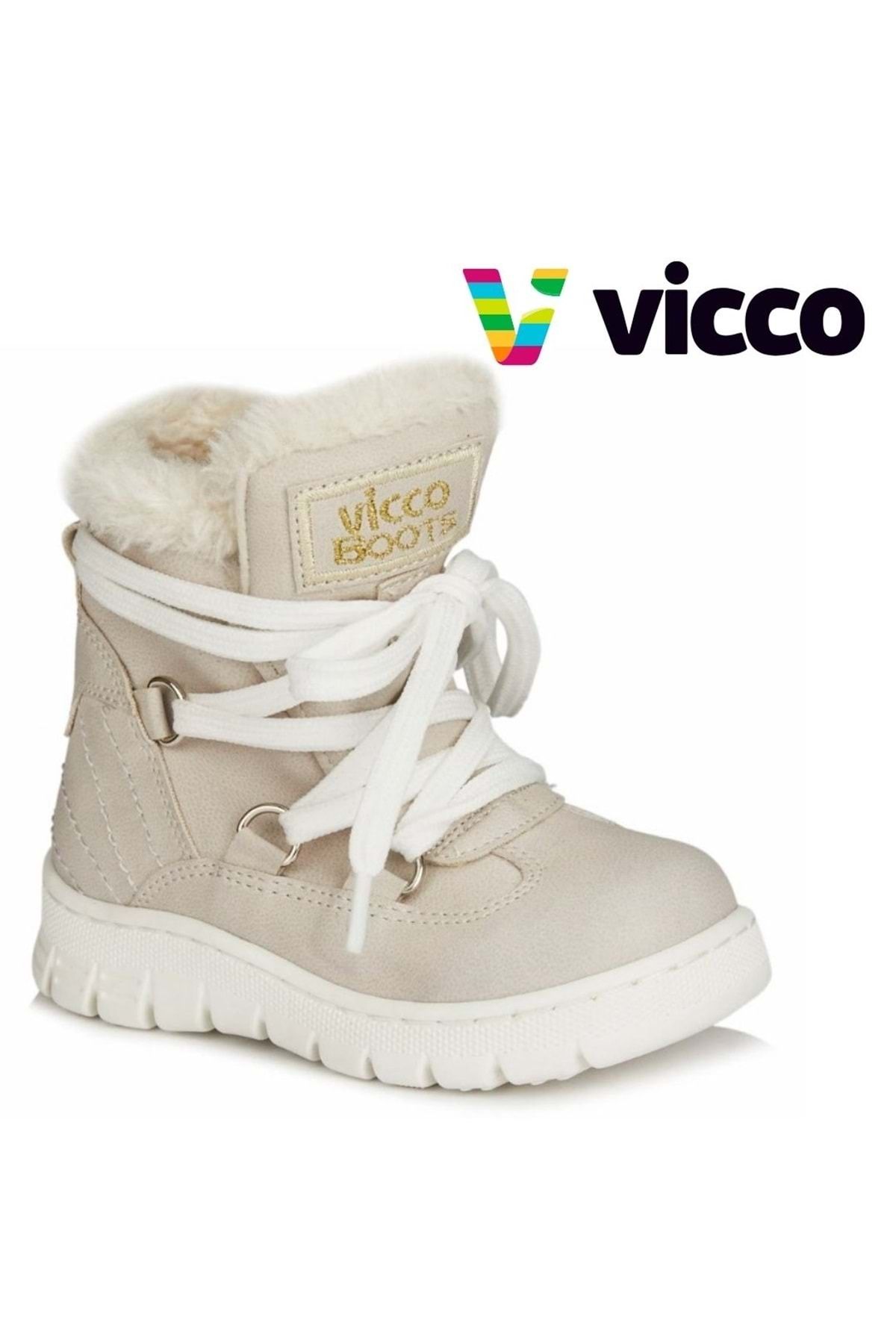 چکمه بچه گانه ارتوپدی خز کاپا بژ Vicco
