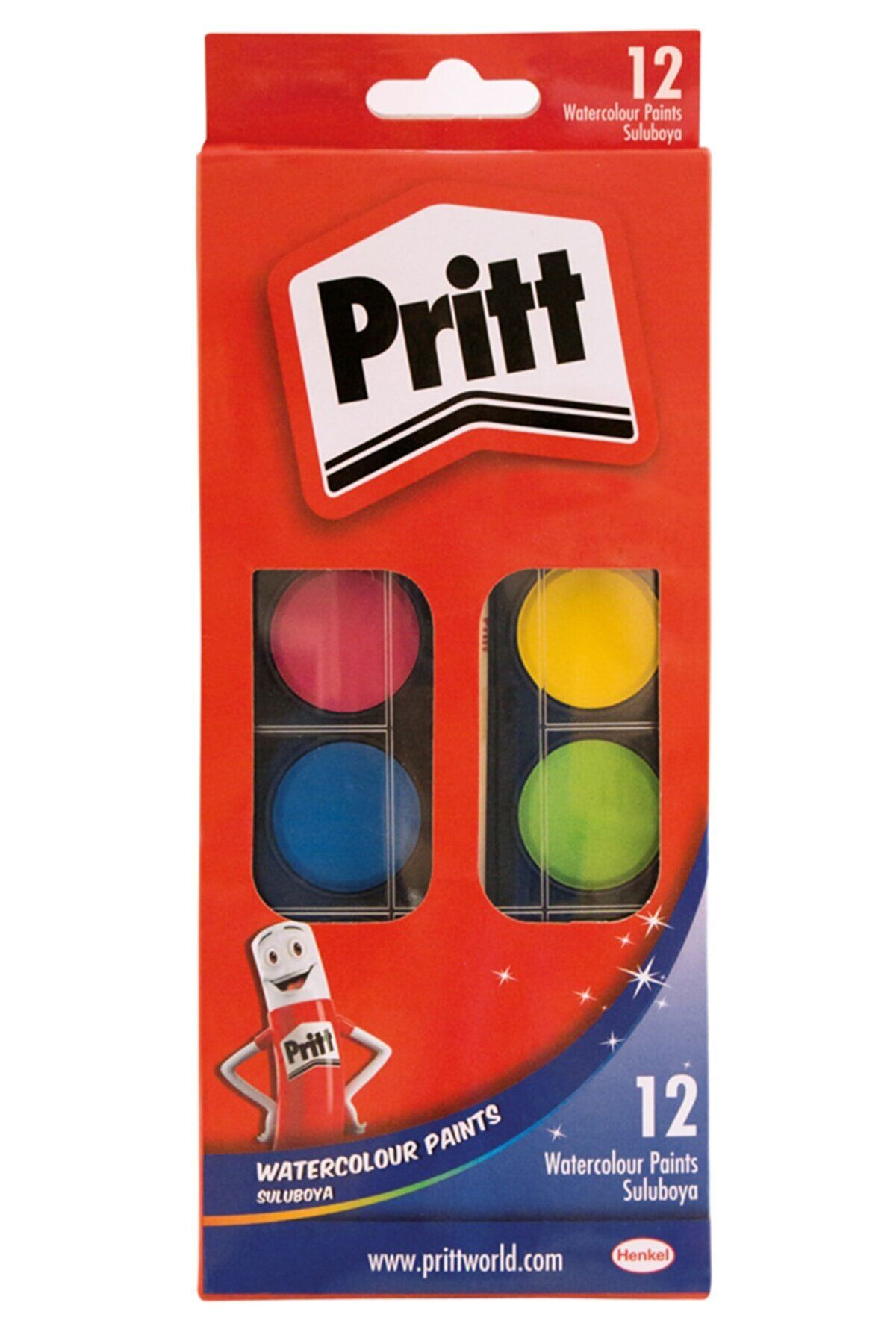 Pritt 12 Renk Sulu Boya Büyük 1047948