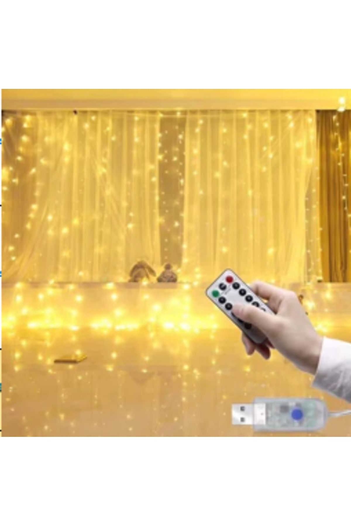 Serero Tel Perde Led 3*3M 300 Led Gün Işığı