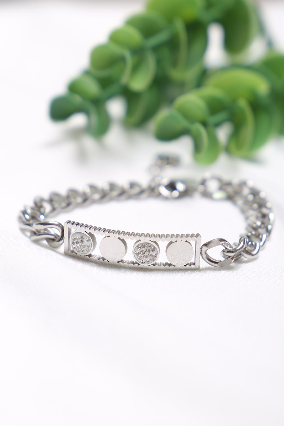 ipekfashion-Silver Colored Steel Bracelet - 17703.1804 6