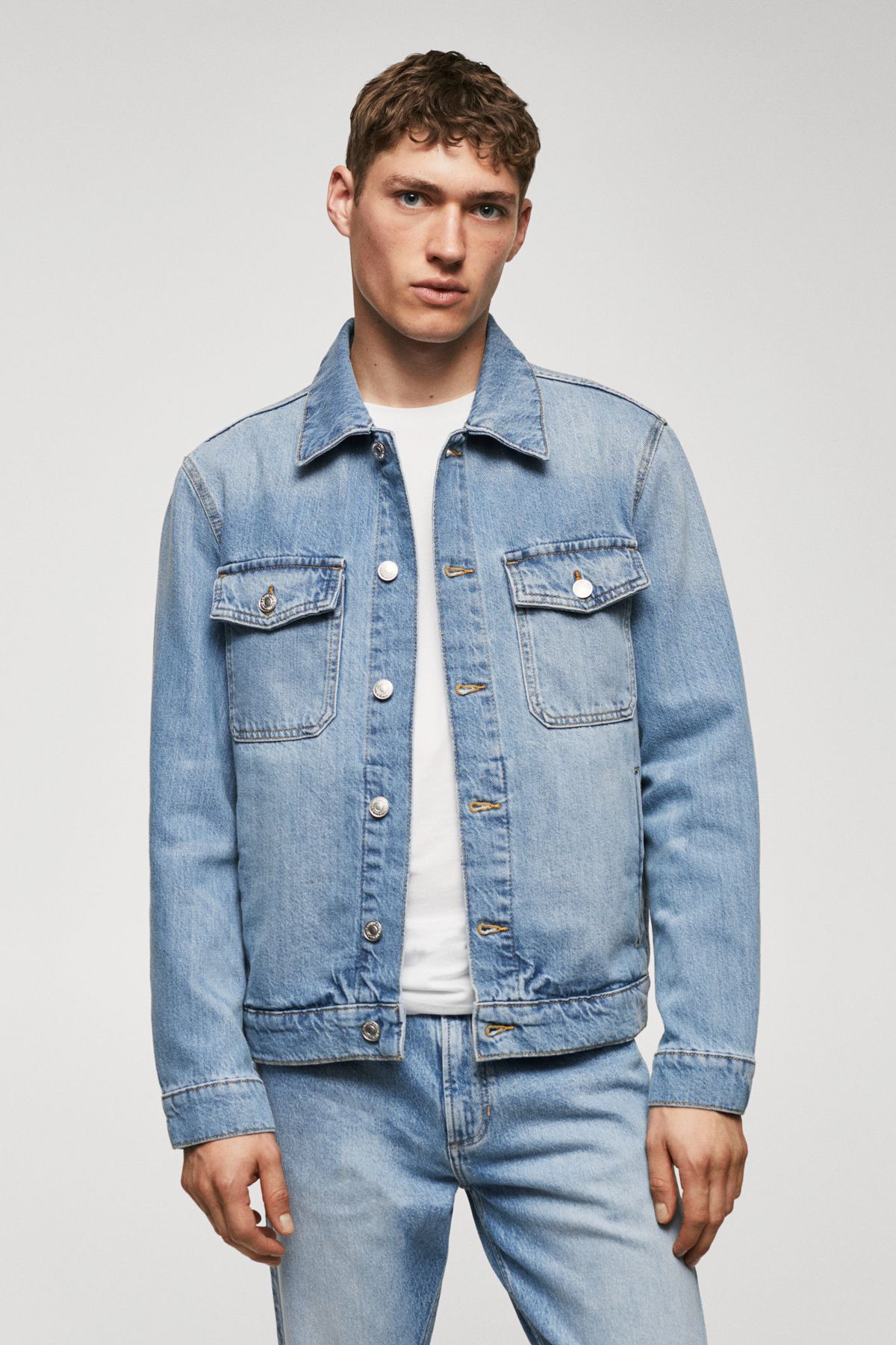 MANGO Man-Džínové kalhoty Overshirt 2
