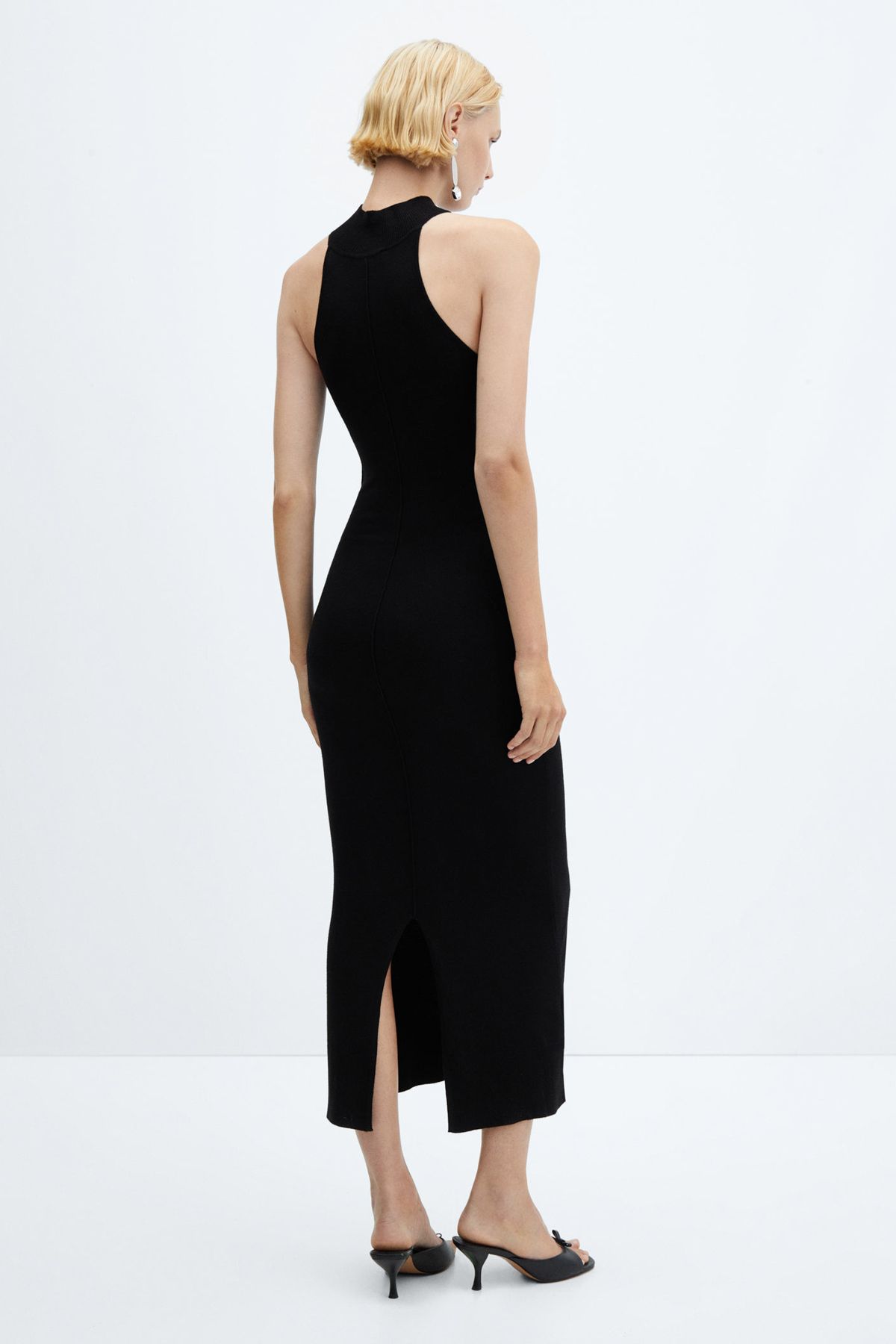 MANGO Woman-Slim Fit Dress - Touch Detail 9