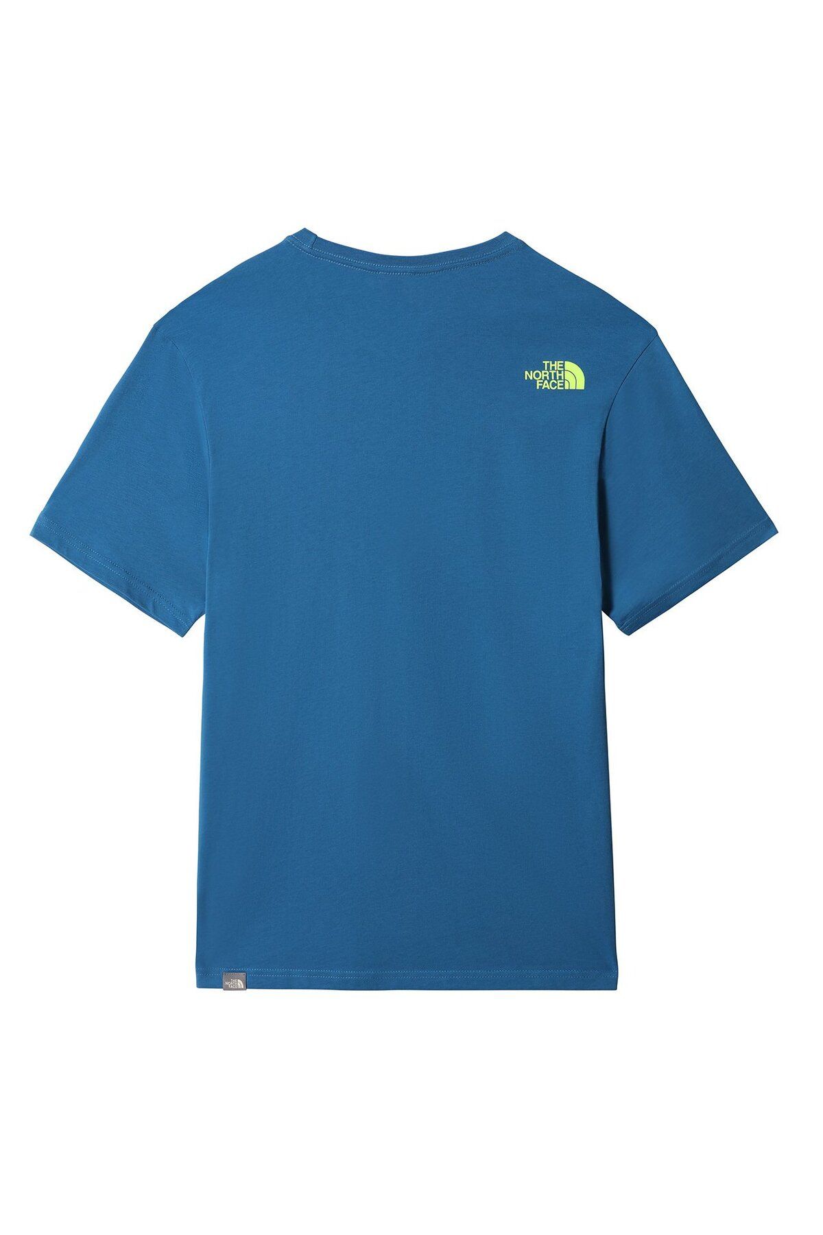 تی شرت آبی مردانه سه راهی گرافیکی The North Face