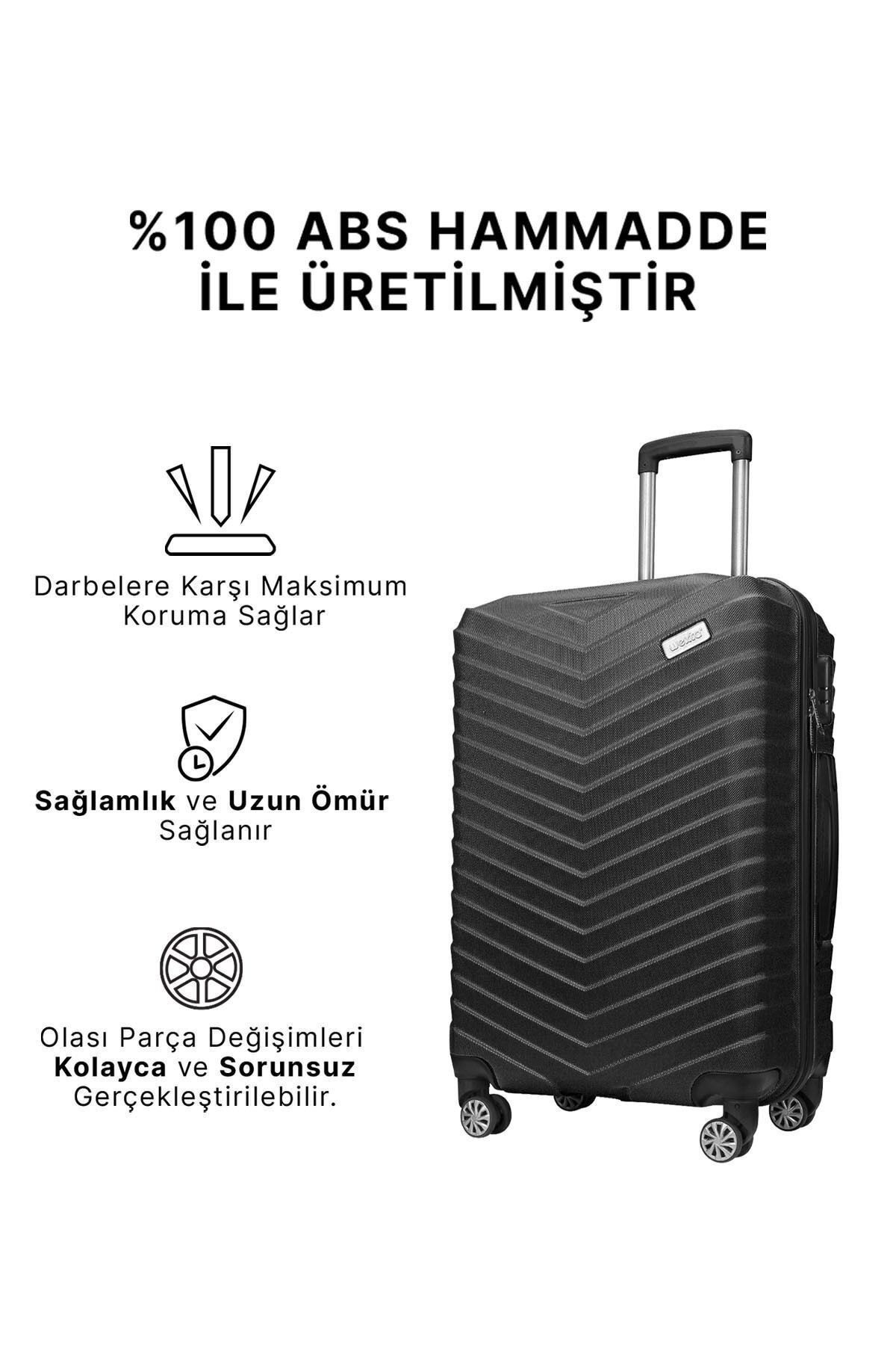 Wx-210 Siyah Büyük Boy Valiz