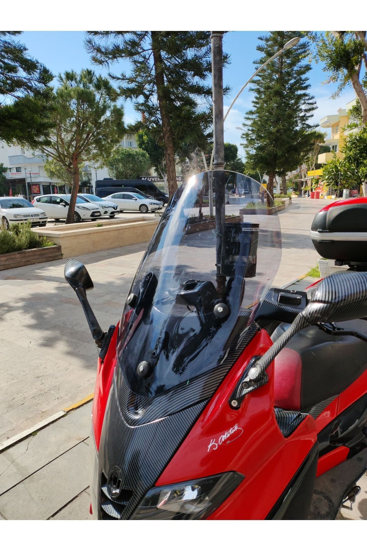 Gilera Nexus 500 Siperlik Ön Cam 2004-2008 Model 58cm Füme Renkli 4mm