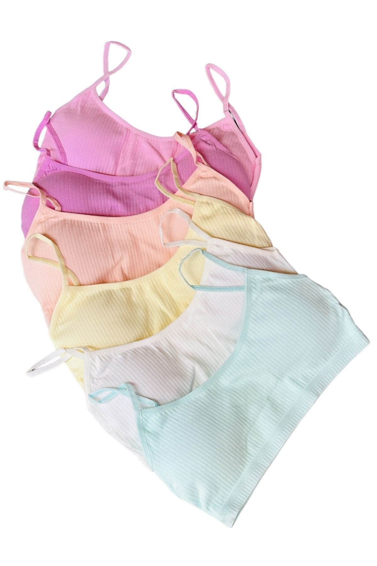 Dondeza-Set de 6 sutien de antrenament pentru bustieră cu bretele din velur pentru femei Dondeza 2