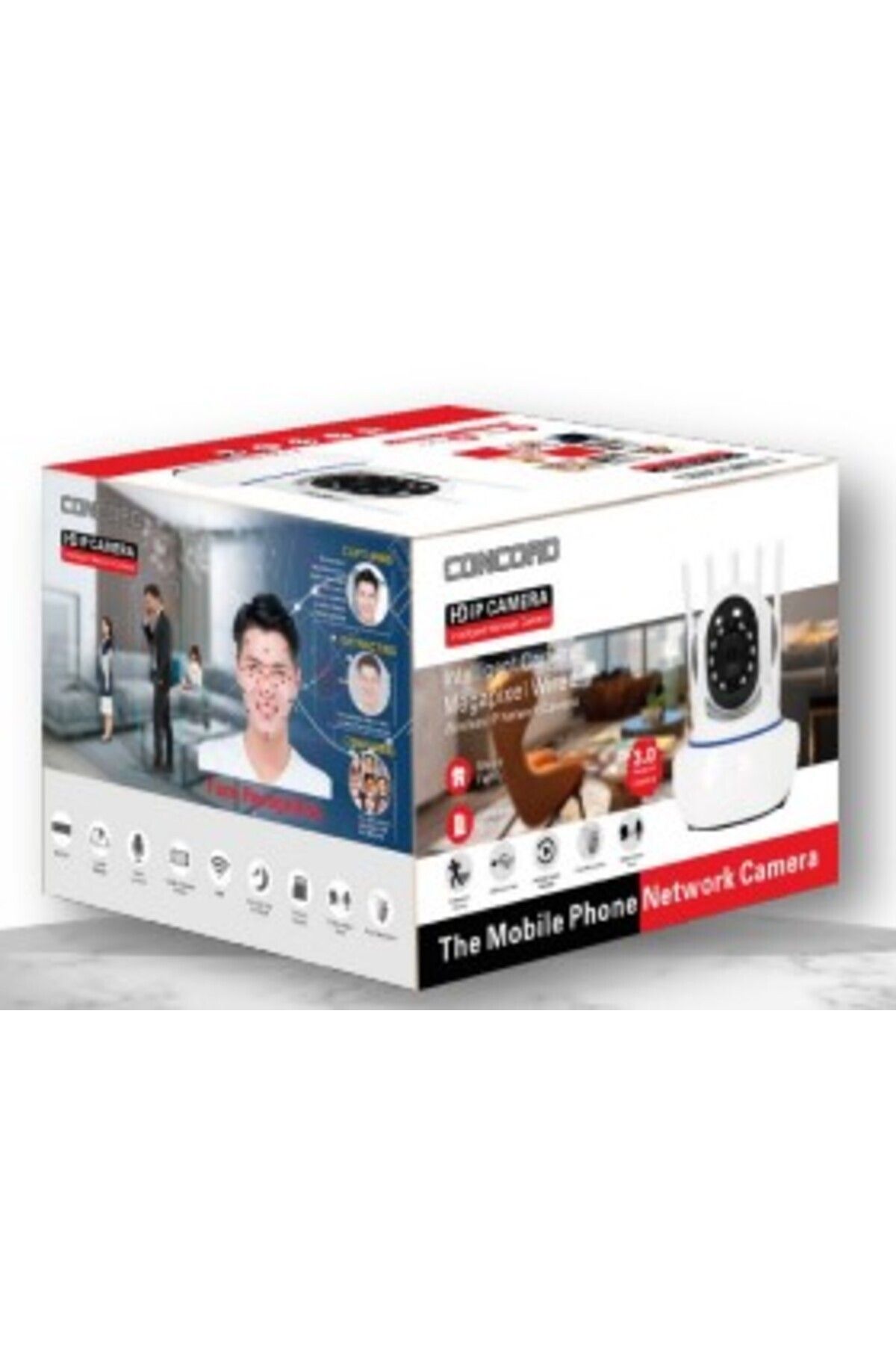 Concord C-630 3.0mp 360 Wi-fi Ip Kamera Türkçe Uygulamalı Bebek Kamerası Android Ios fotoğrafı 2 (önizleme)