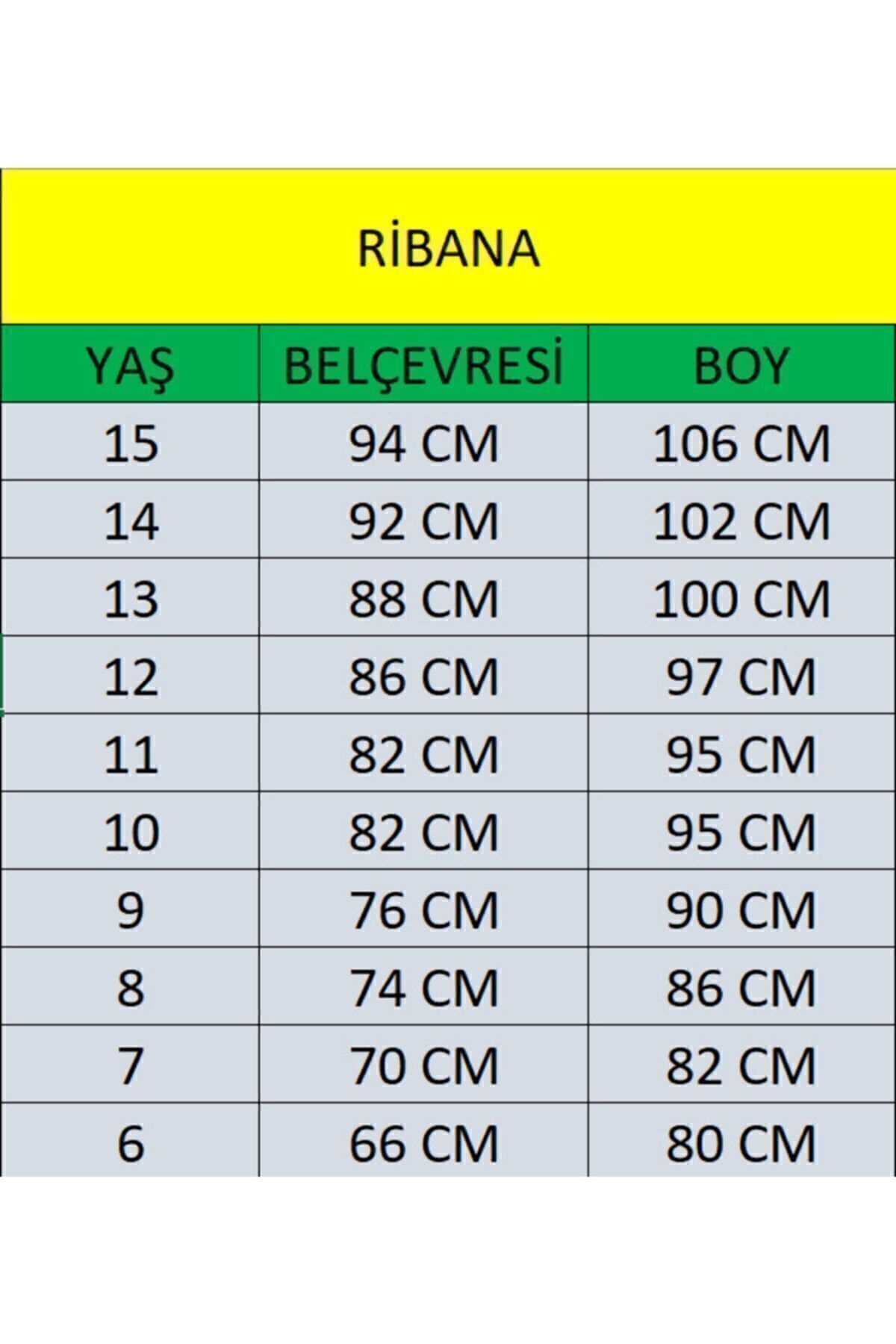 Ribana Bel Canvas Okul Pantolonu (BİR BÜYÜK BEDEN ALINMASI TAVSİYE EDİLİR)