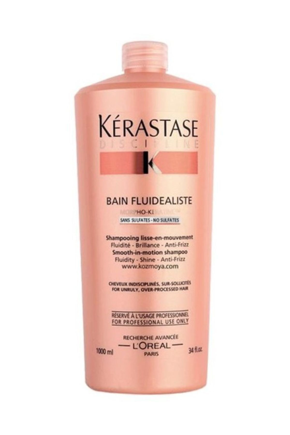 شامپو برای موهای بی نظم و وز 1000 میلی لیتر - Discipline Bain Fluidealiste No Sulfates 3474630647534 Kerastase