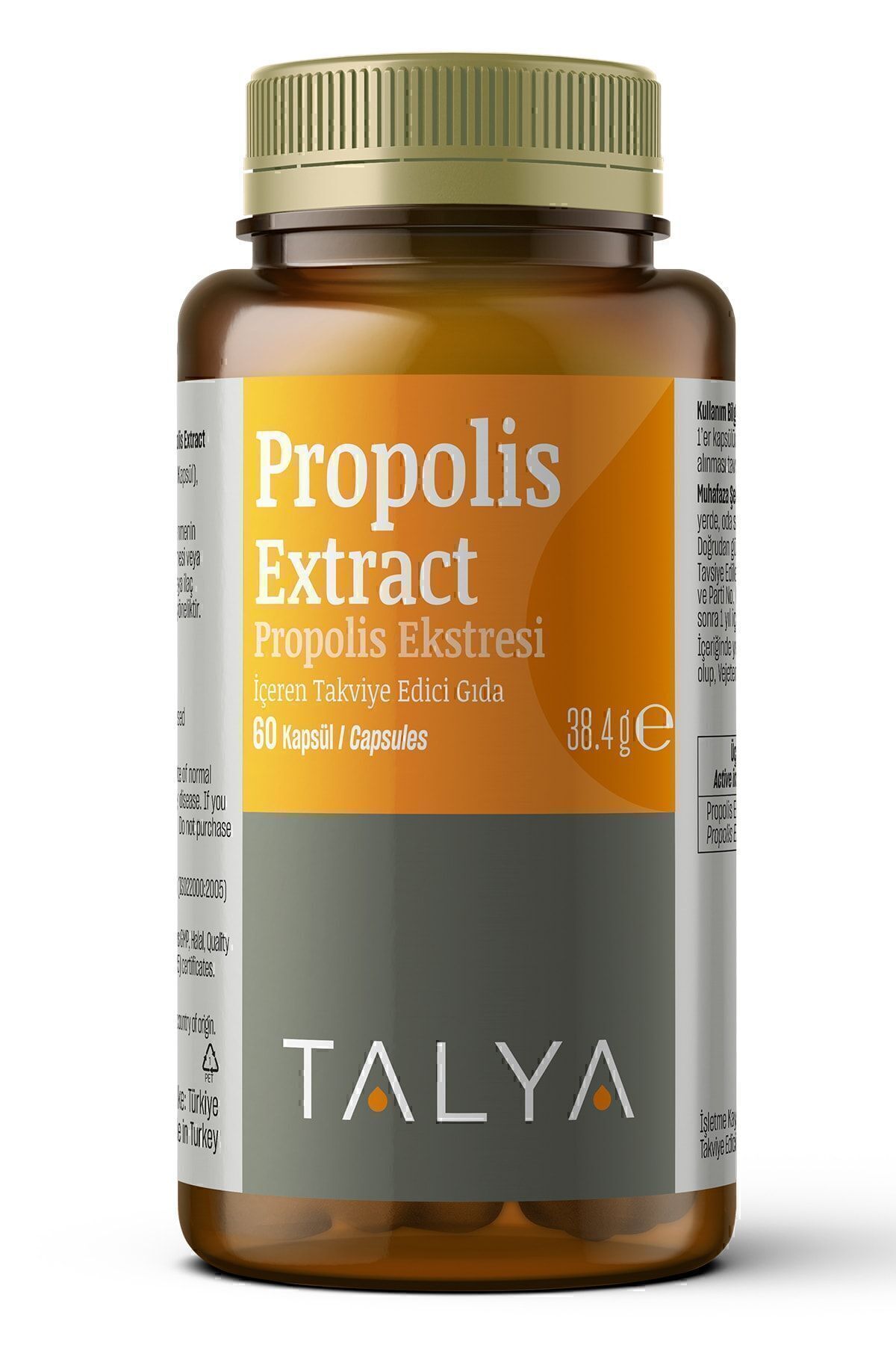 Talya Propolis Ekstresi Içeren Takviye Edici Gıda, 60 Kapsül