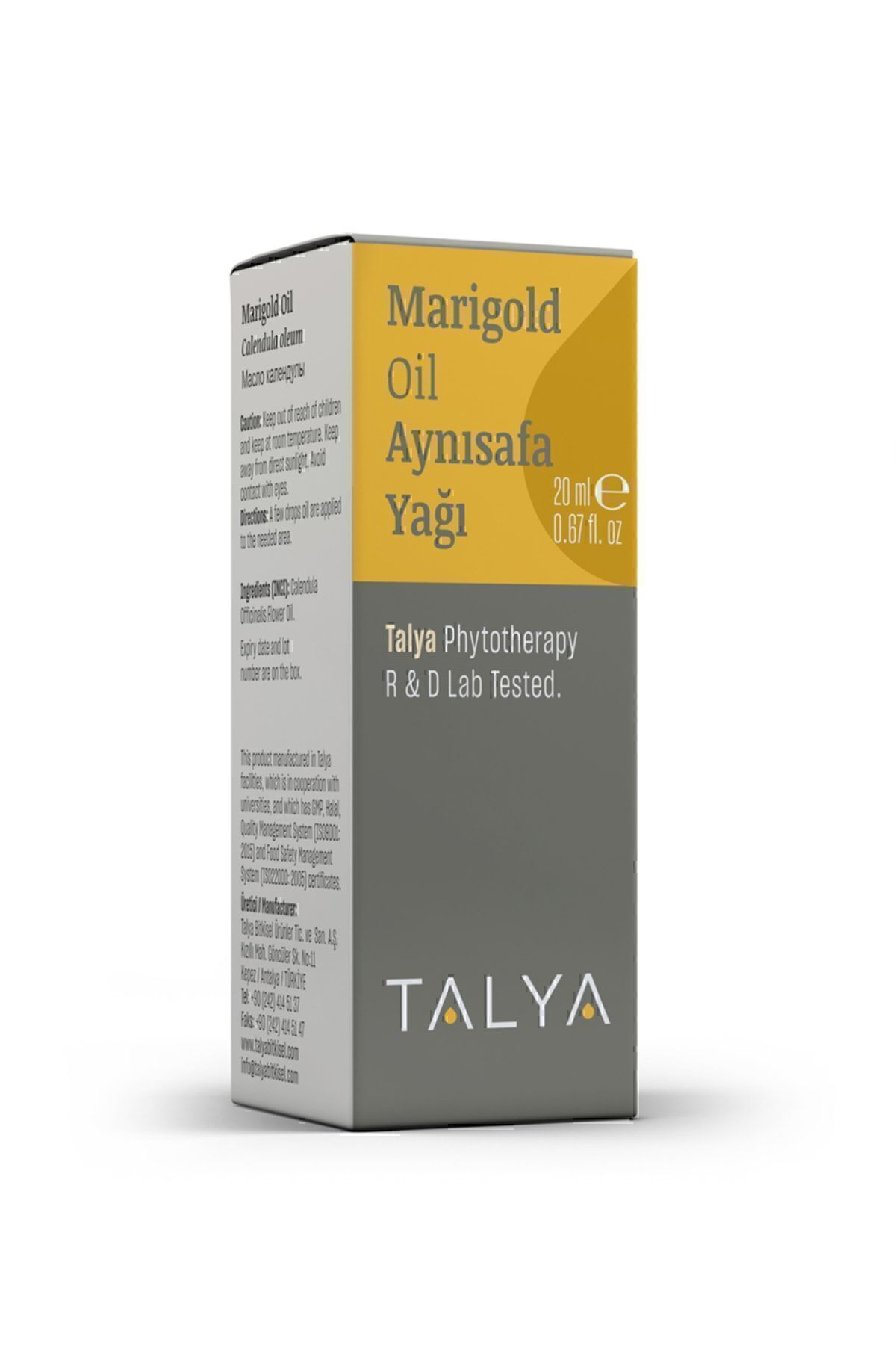 روغن گل همیشه بهار، پرس سرد، 100% خالص و طبیعی، 20 میلی لیتر Talya