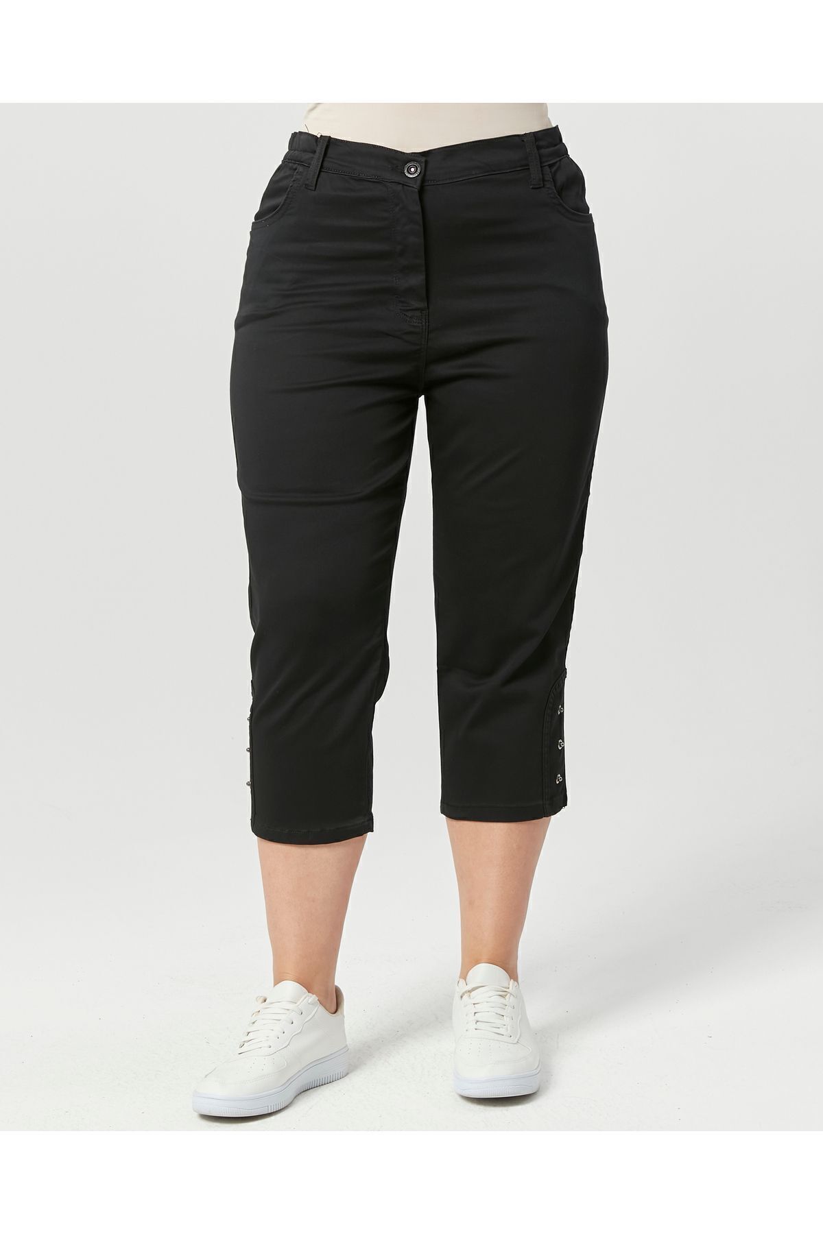 EYLÜL BUTİK-Femei - Design Capri cu talie elastică 5