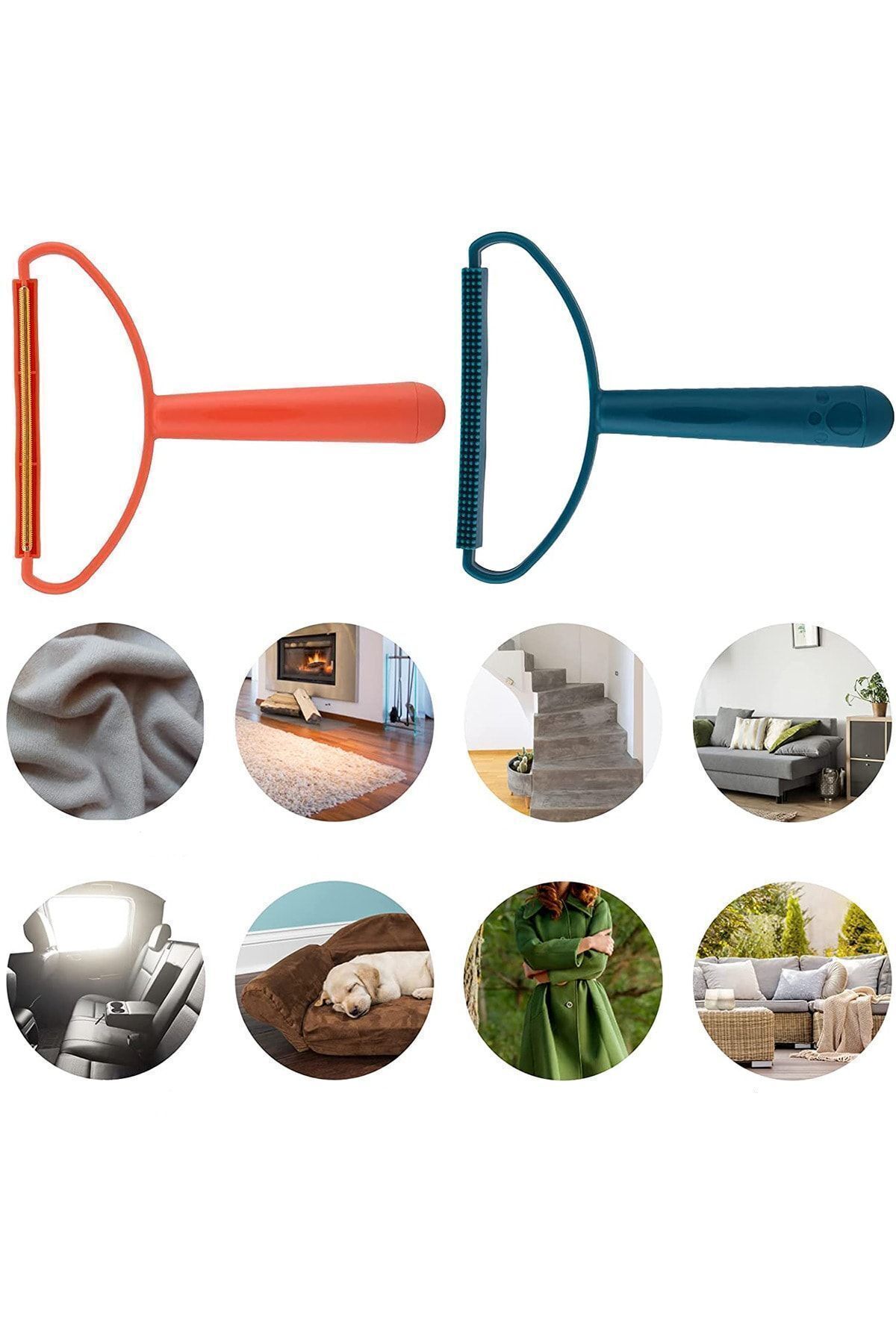 COZY SENSE-Lint Collector 1Pc Bristle Lint Removal Double Sided Use Lint Pick 3