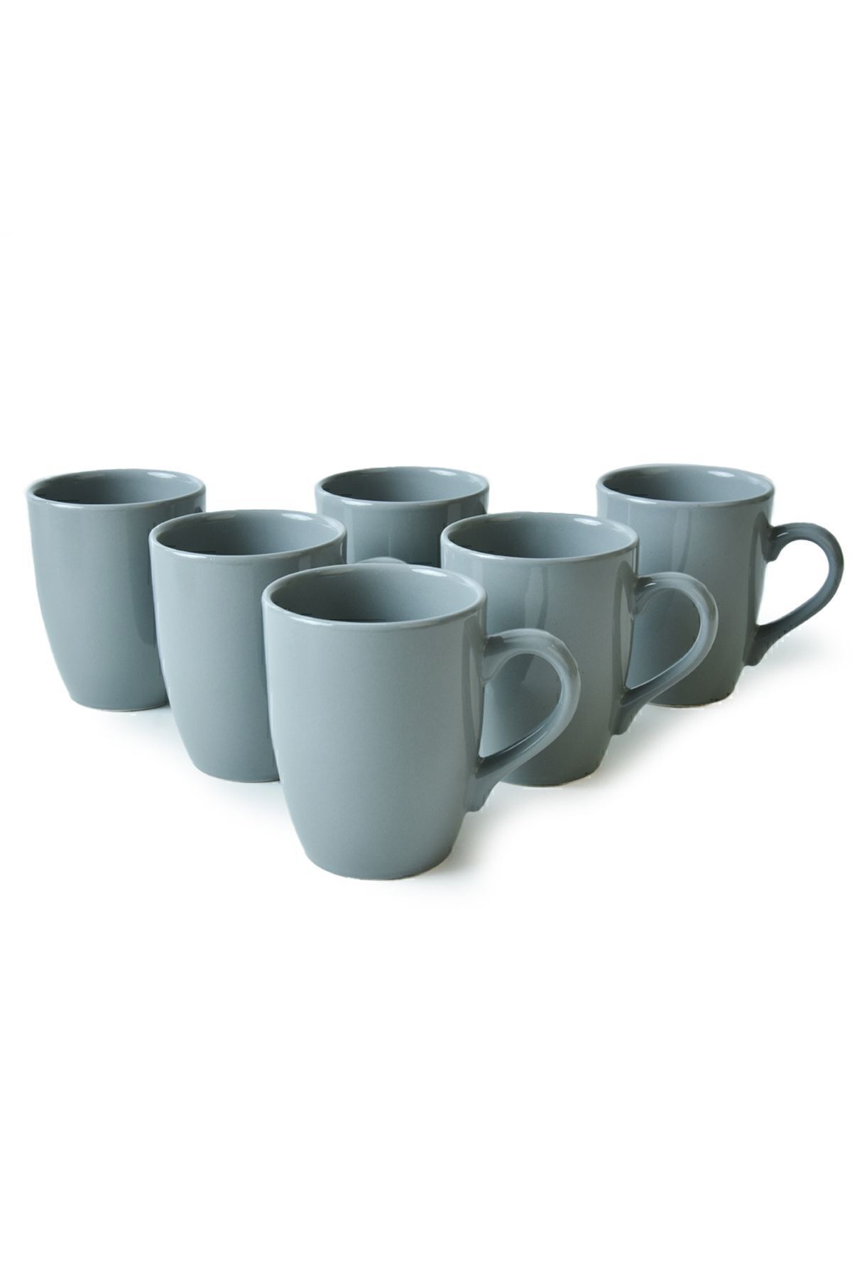 Keramika-Gray Alpha Mug 11 Cm 6 Pieces 638 2