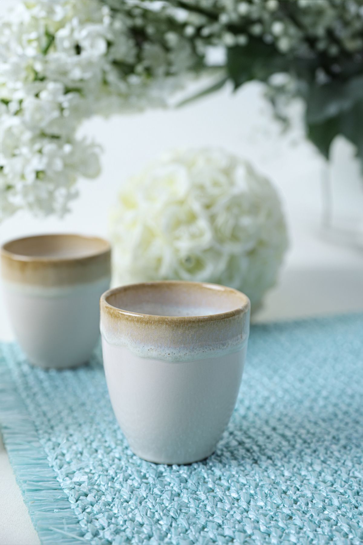 Keramika-Κούπα Shizen 8 εκ. Cream Latte - 6 Τεμάχια Q44 4