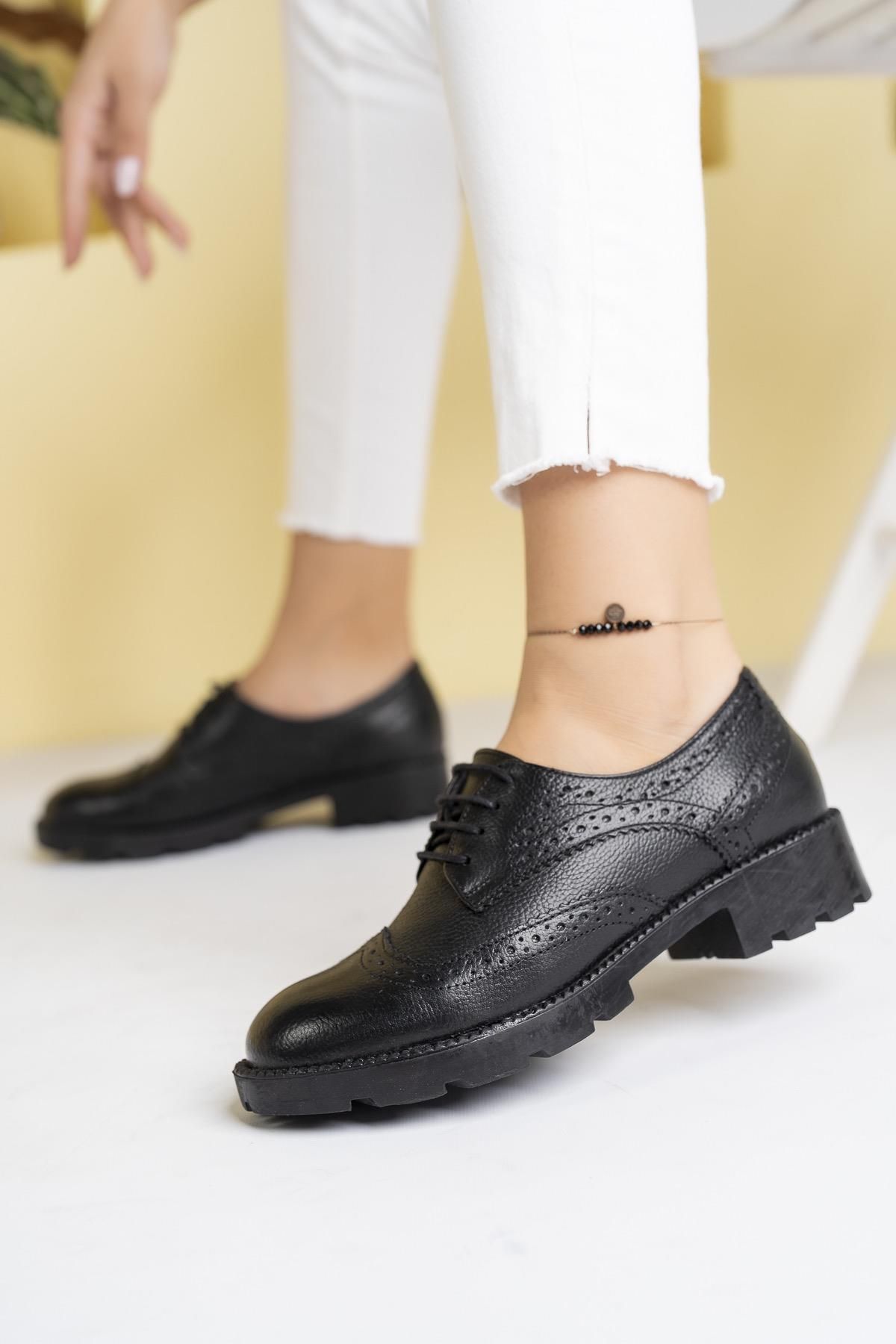 Diego Carlotti-Pantofi damă Oxford casual din piele naturală 2