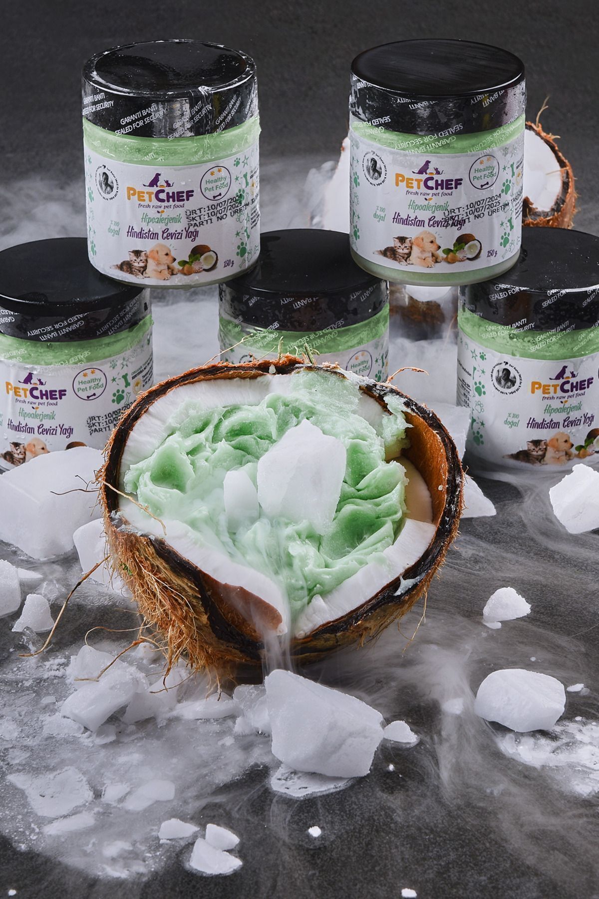 Petchef Kedi Köpek Organik Hindistan Cevizi Yağı 150 Gr