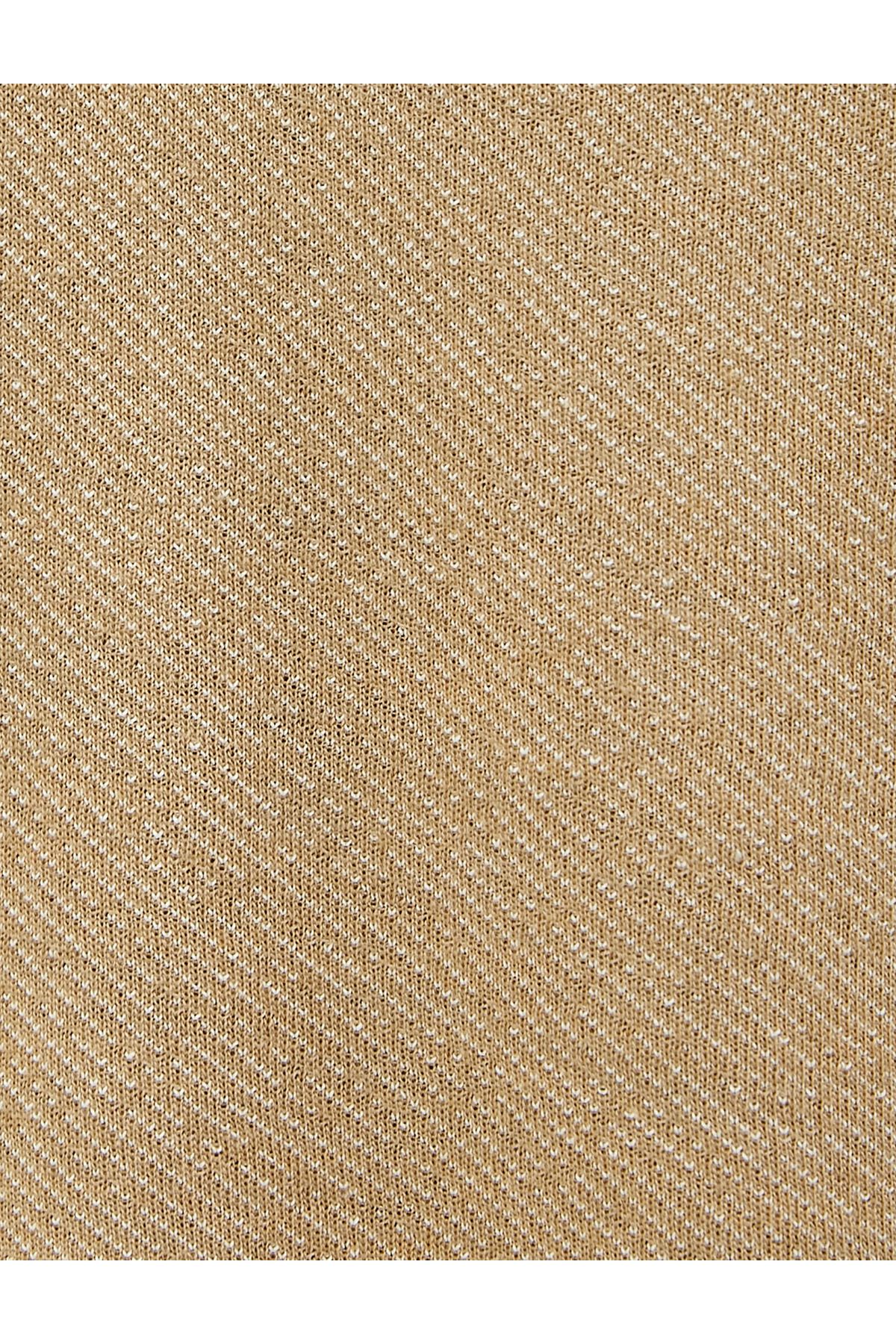 تیشرت مردانه قهوه ای کوتون | SS0000000032112 اورجینال - تصویر 6