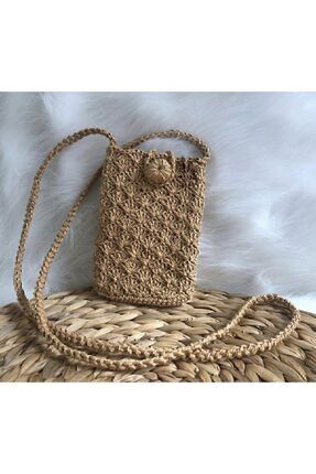 Yujin Hasır Telefon Çantası,kağıt Ip Çanta