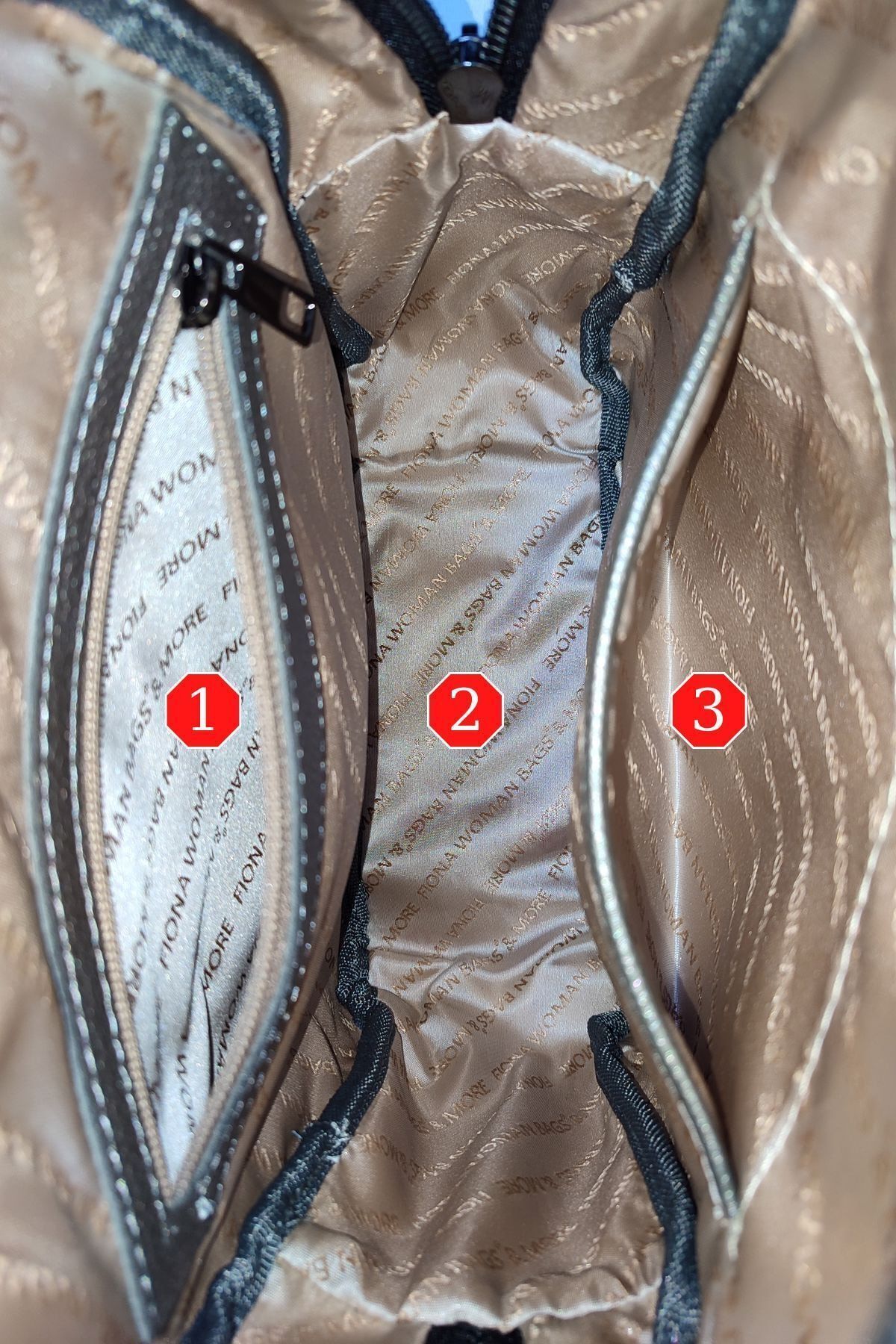 FiONA BAG Kadın Vizon Sırt Ve Omuz Çantası Taşıması Kolay Ve Çok Kullanışlı fotoğrafı 6 (önizleme)