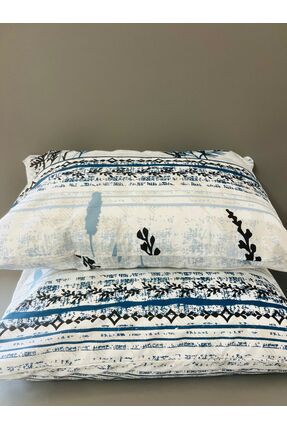 GOOD MORNİNG PAMUKKALE MAVİ DAL DESEN YASTIK KILIFI 2 Lİ 50X70