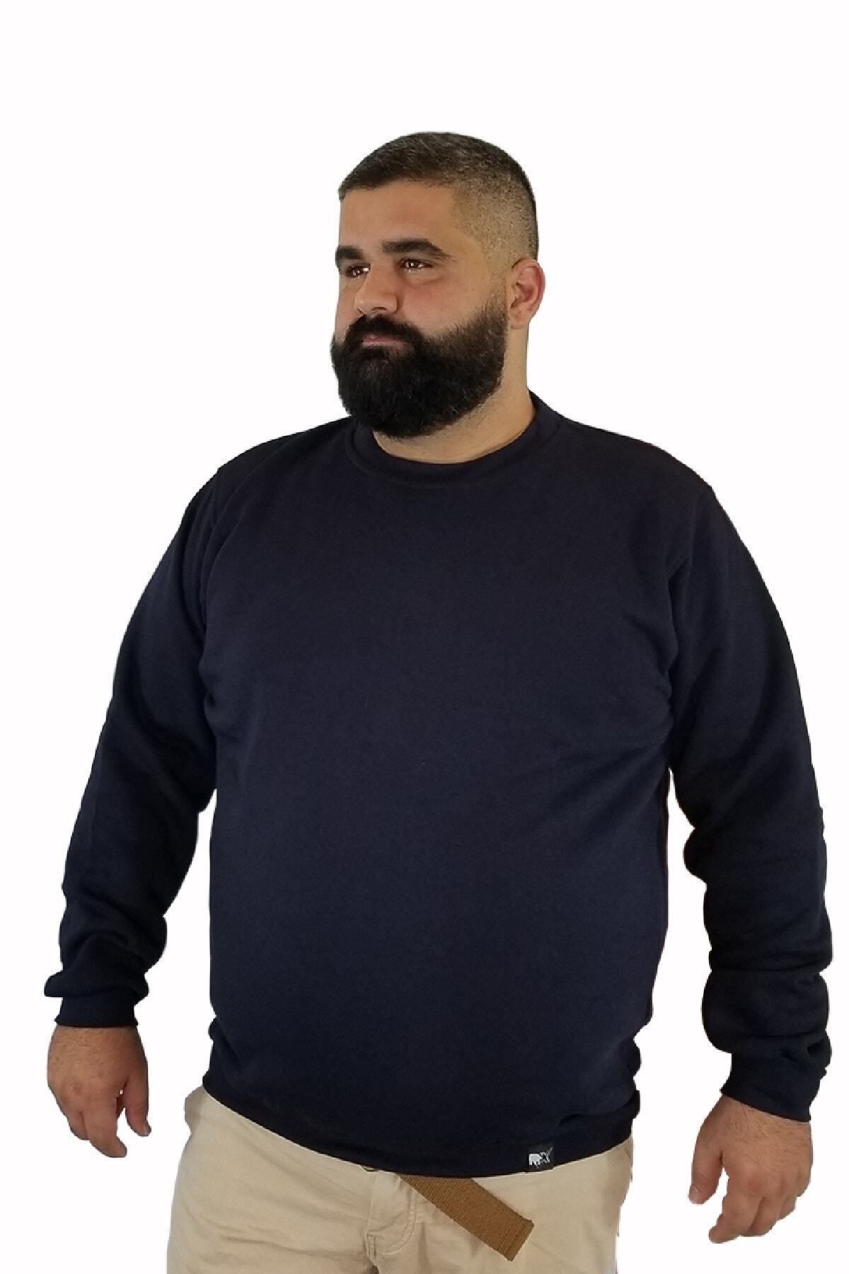Xanimal Erkek Lacivert Büyük Beden Sweatshirt