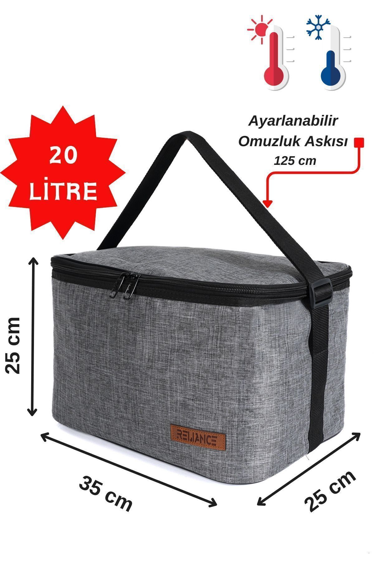20 Litre Yemek Taşıma, Termal Çanta Soğutucu Piknik Çantası