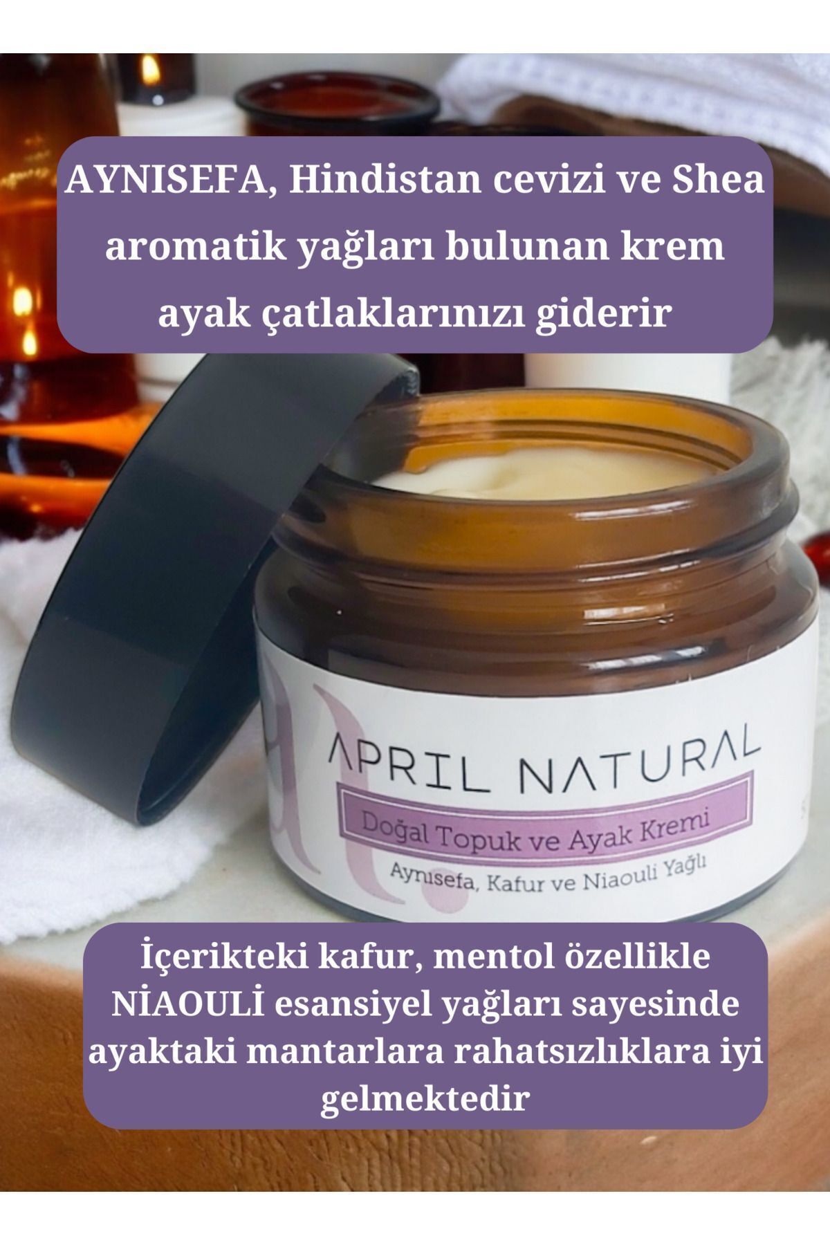 کرم پاشنه پا و کرم پا - کرم ضد قارچ موثر مراقبت از قارچ پاشنه پا April Natural