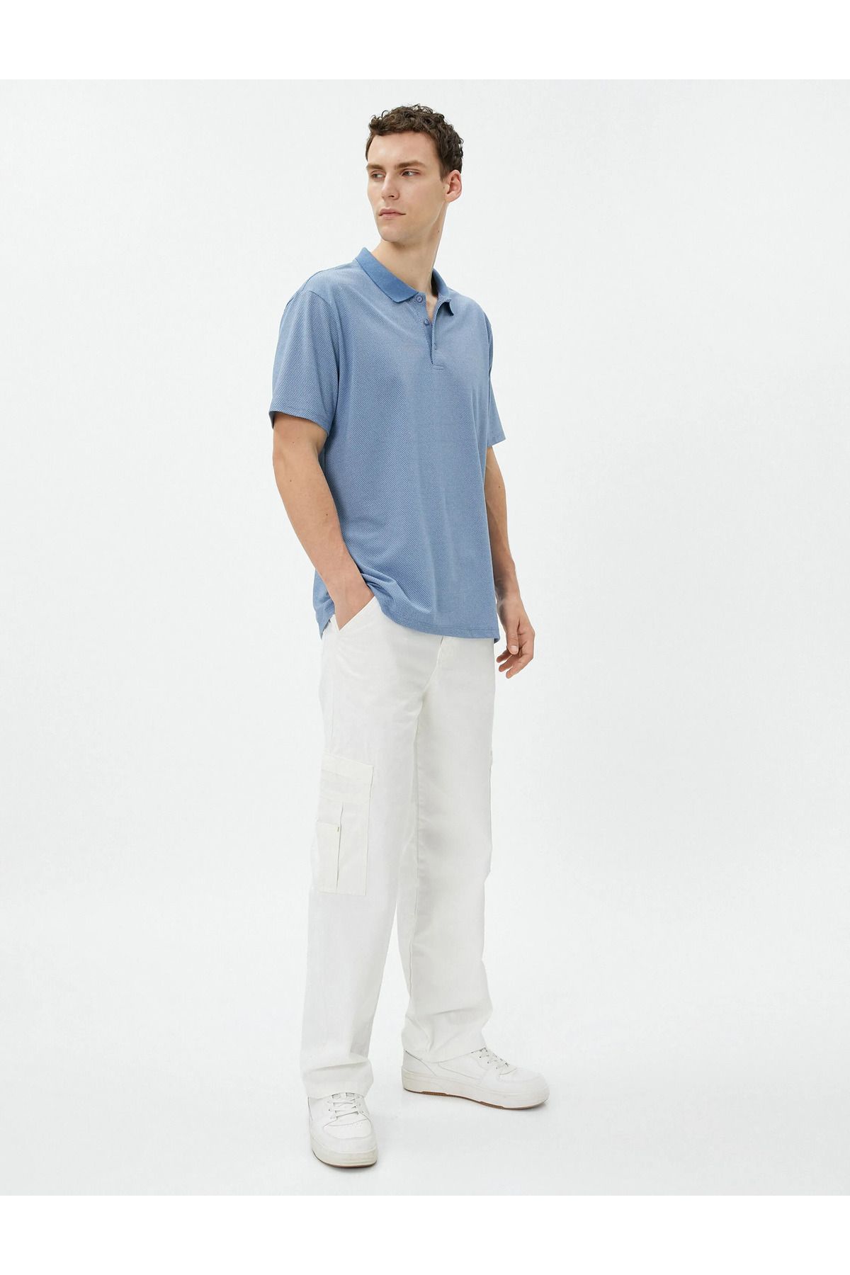 تیشرت مردانه آبی کوتون | SS0000000032116 اورجینال - تصویر 2