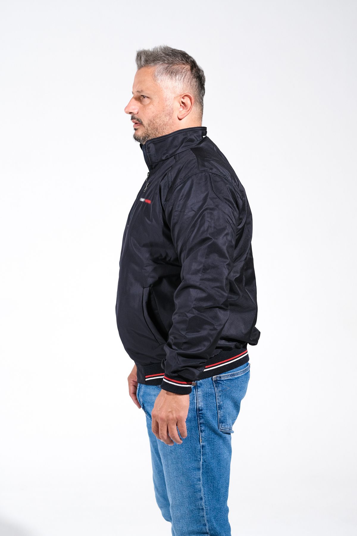 کاپشن سایز بزرگ مردانه آبی سرمه ای DERİNMAVİTASARIM | TMY-001 اورجینال - تصویر 6