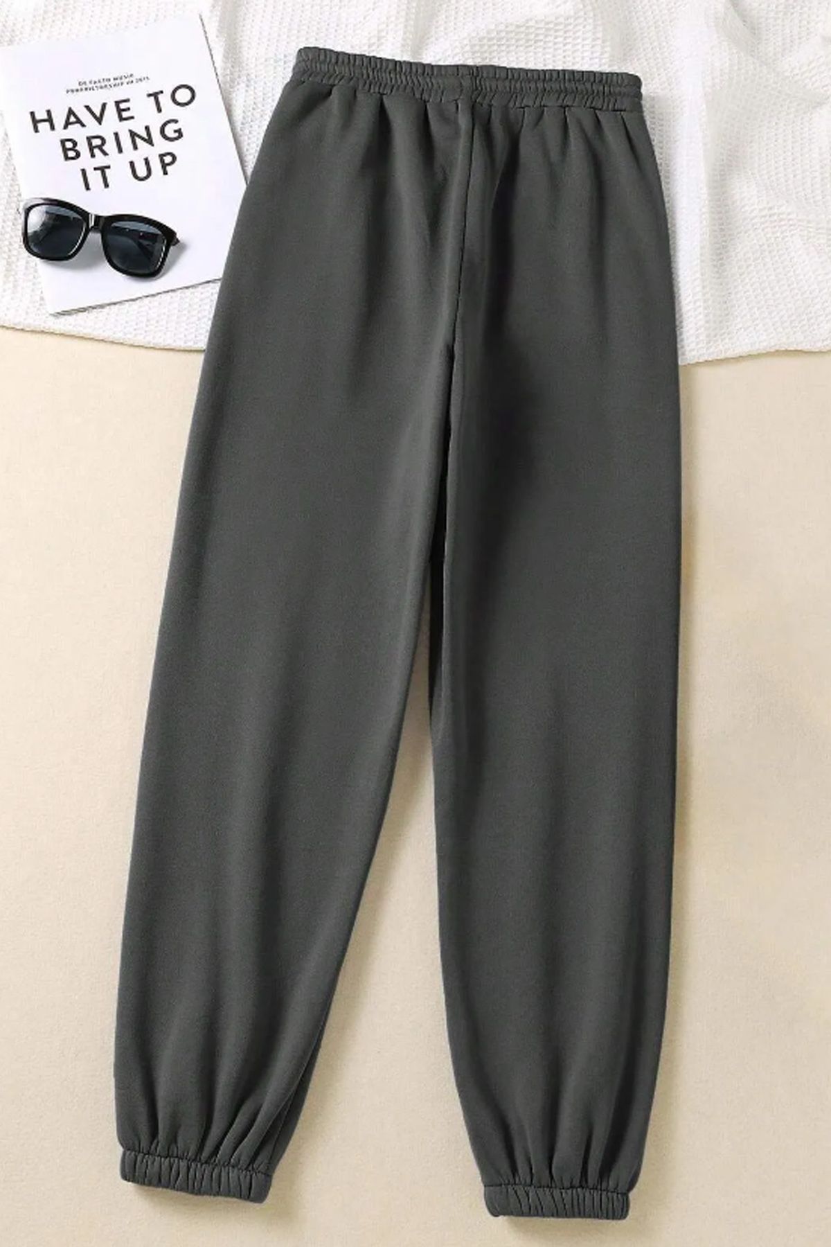 macklin-Unisex Please Dont Hurt Me Printed - Thermal Lined Elastic Jogger Sweatpants 3 νήματα 3