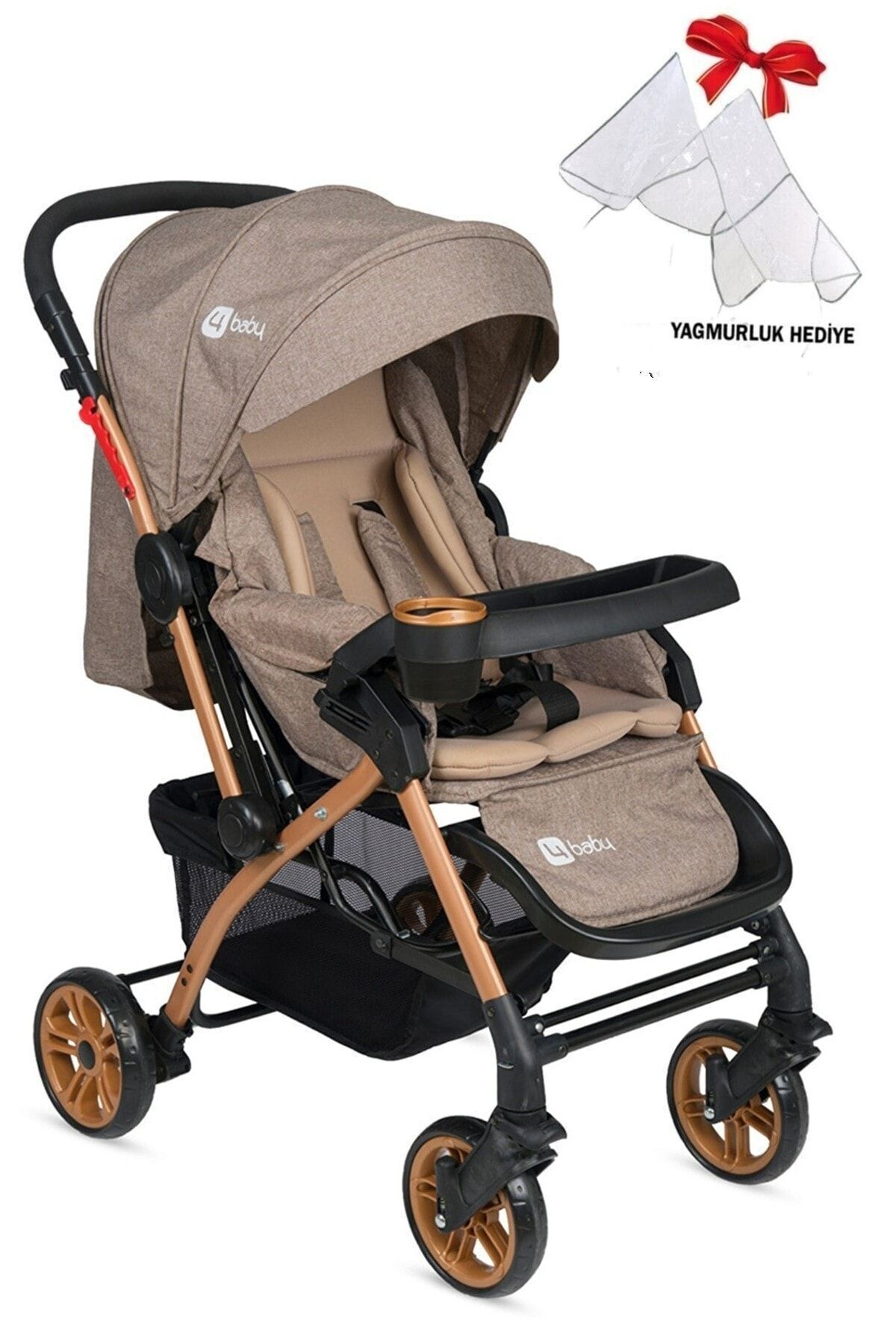 LİA BEBEK 4 Baby Çift Yönlü Bebek Arabası Yağmurluk+ayak Örtüsü+ 2 Yıl Garanti Ilk Adım Bebe