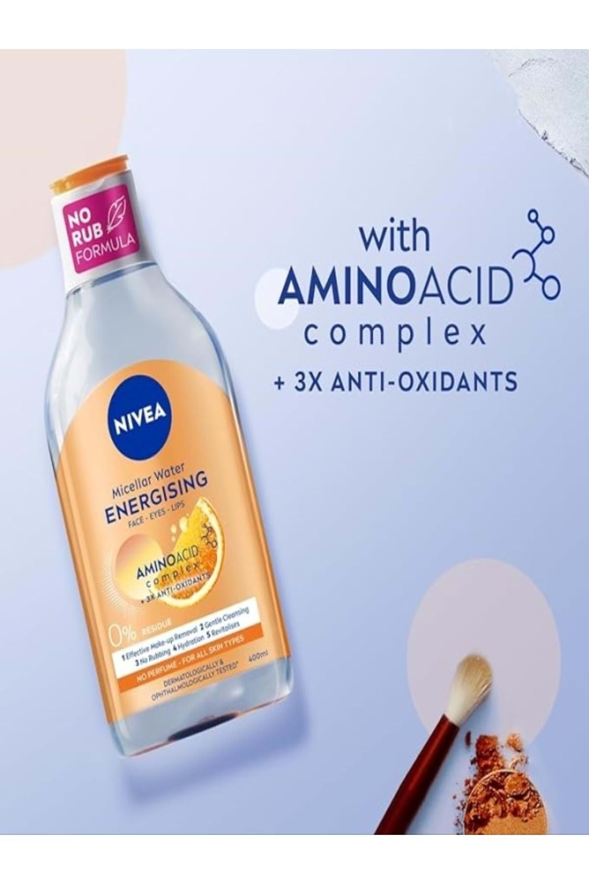 میسلار میک آپ انرژی پاک کننده آب 400 میلی لیتر NIVEA