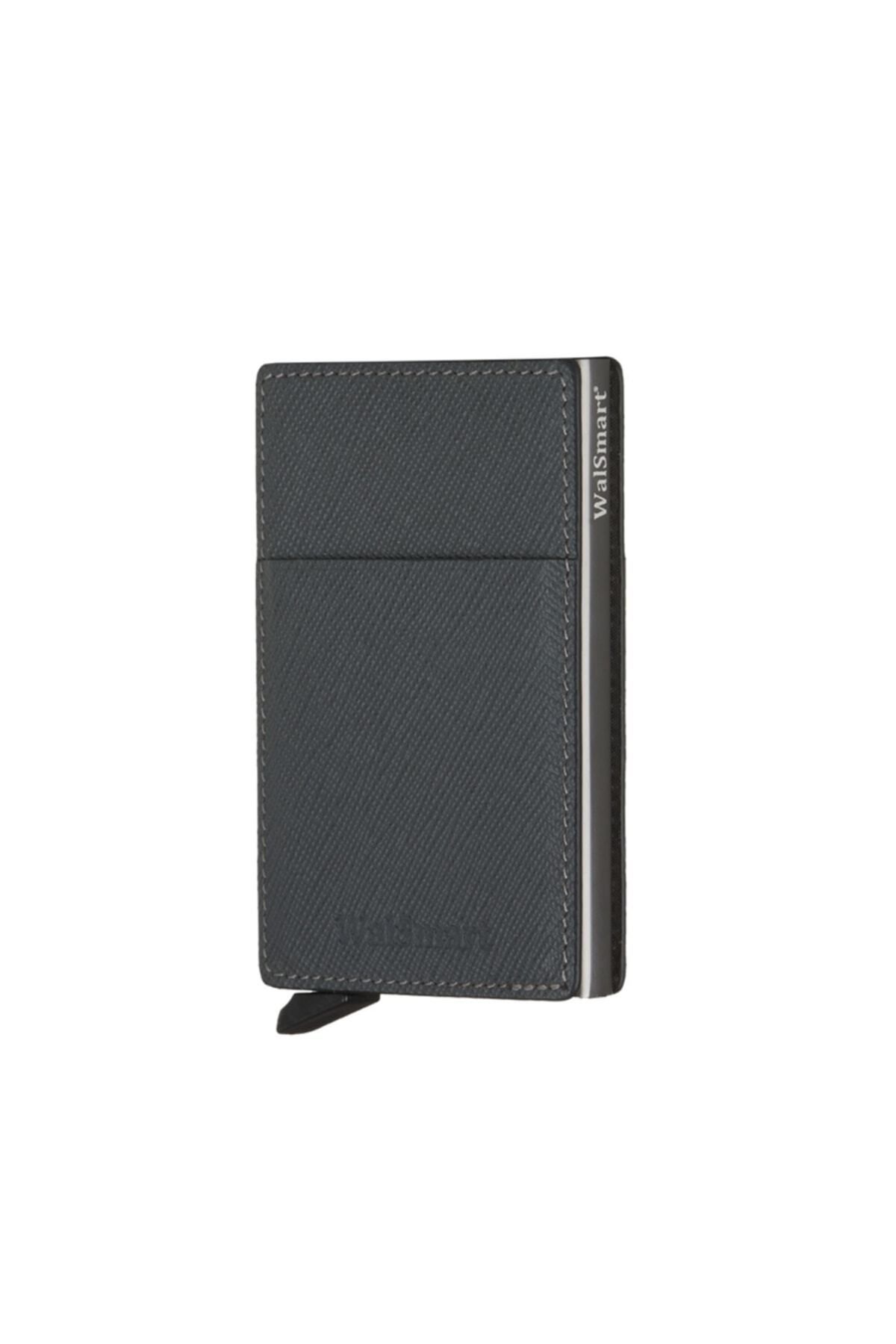کیف پول مردانه خاکستری WalSmart | PocketSafiano اورجینال - تصویر 2